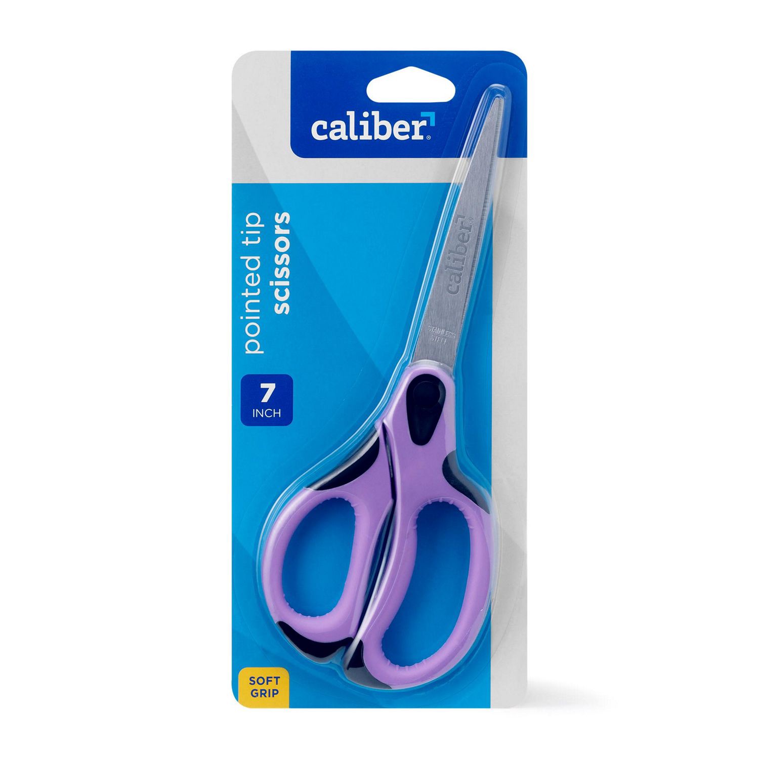 slide 2 of 6, Caliber Soft Handle Scissors, Assorted Colors, 7 In, 1 ct