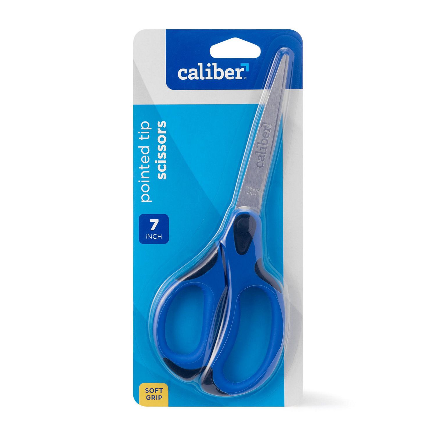 slide 3 of 6, Caliber Soft Handle Scissors, Assorted Colors, 7 In, 1 ct