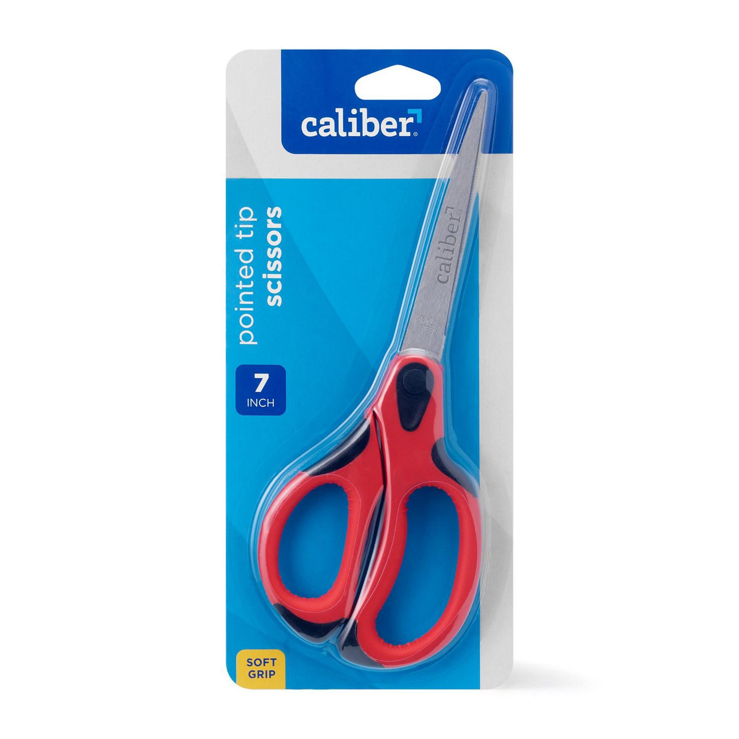 slide 6 of 6, Caliber Soft Handle Scissors, Assorted Colors, 7 In, 1 ct