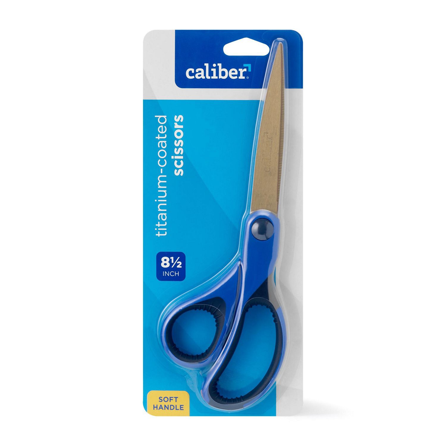 slide 5 of 6, Caliber Soft Handle Titanium-Coated Scissors, 8.5 In, 1 ct