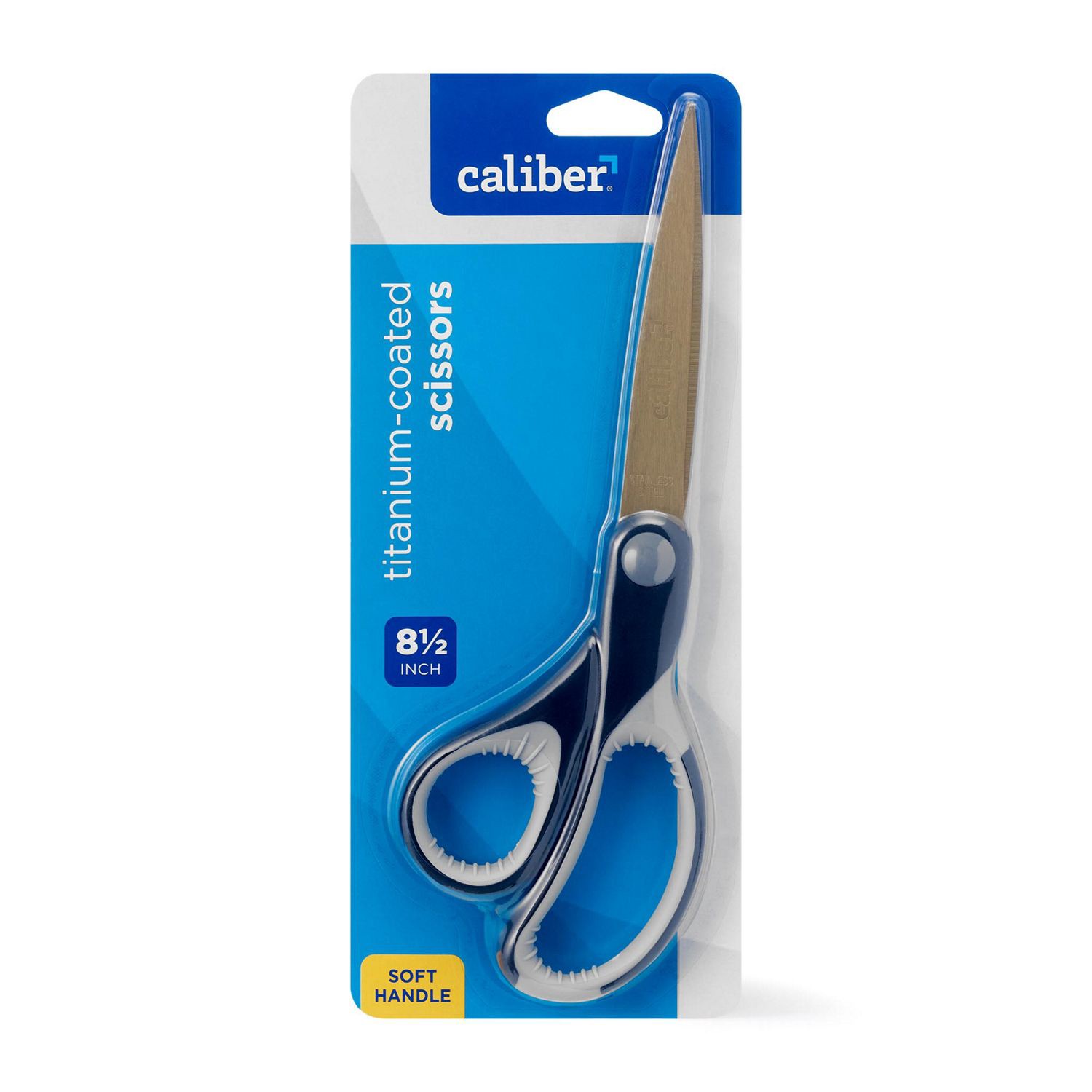 slide 4 of 6, Caliber Soft Handle Titanium-Coated Scissors, 8.5 In, 1 ct
