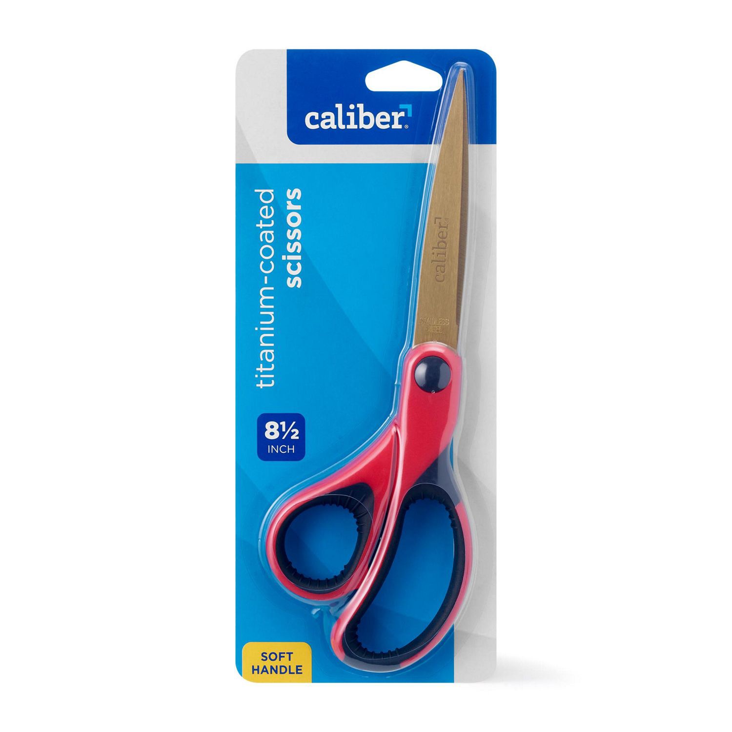 slide 6 of 6, Caliber Soft Handle Titanium-Coated Scissors, 8.5 In, 1 ct