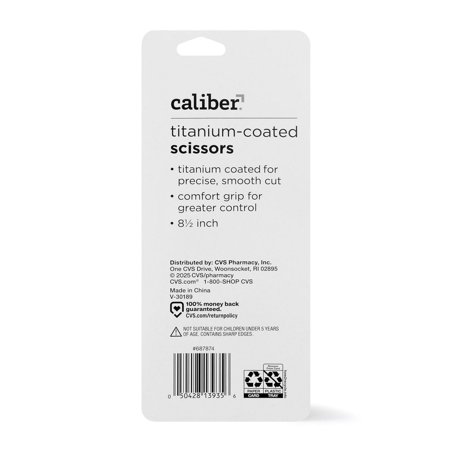 slide 2 of 6, Caliber Soft Handle Titanium-Coated Scissors, 8.5 In, 1 ct