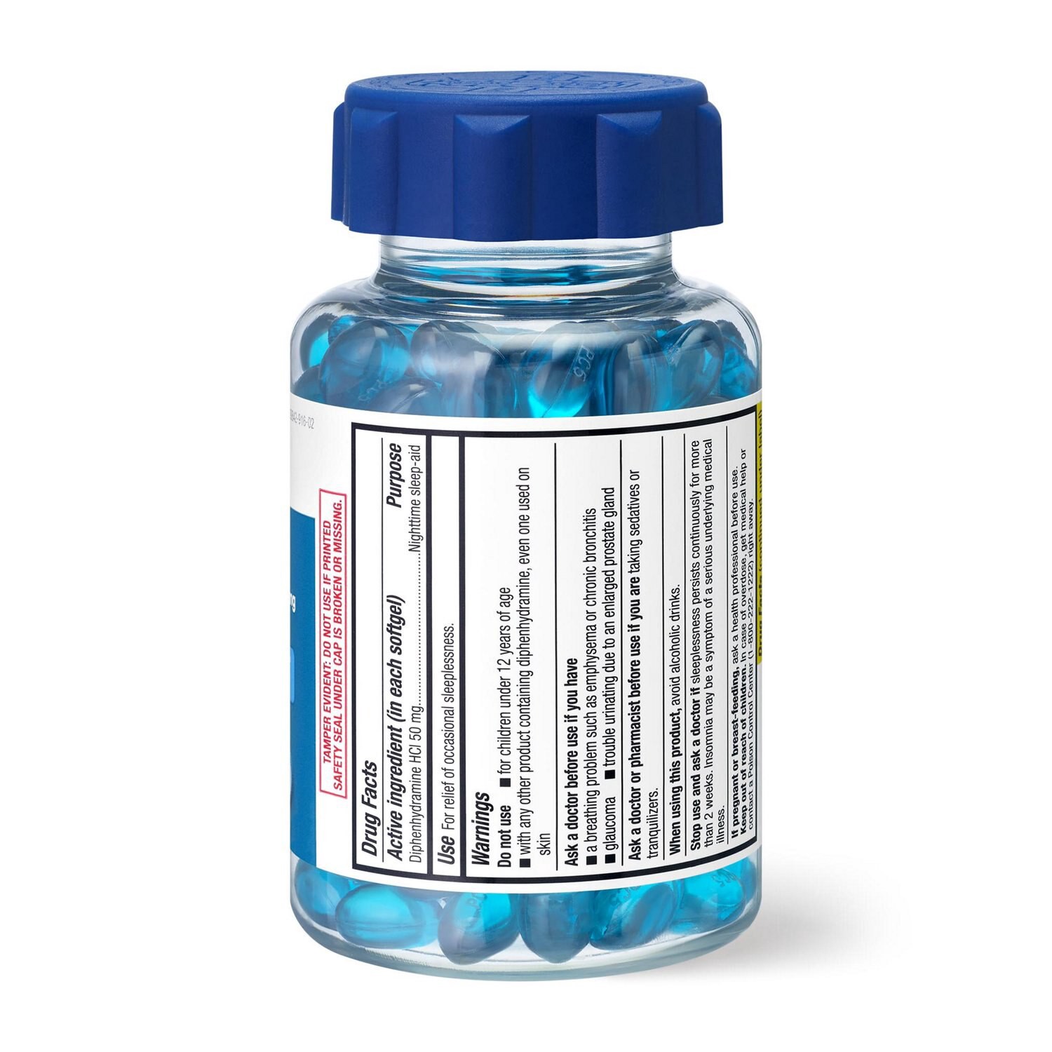 slide 4 of 5, Cvs Health Maximum Strength Nighttime Sleep Aid Diphenhydramine Hci 50 Mg Softgels, 200 Ct, 200 ct