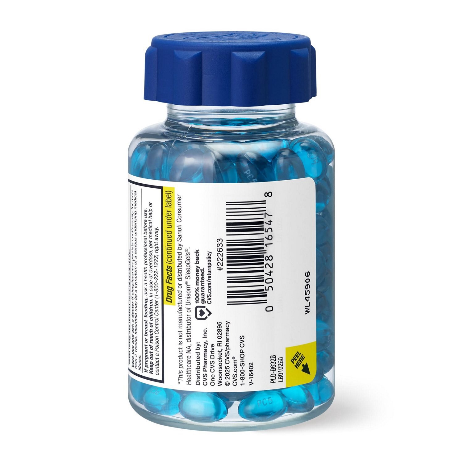 slide 3 of 5, Cvs Health Maximum Strength Nighttime Sleep Aid Diphenhydramine Hci 50 Mg Softgels, 200 Ct, 200 ct