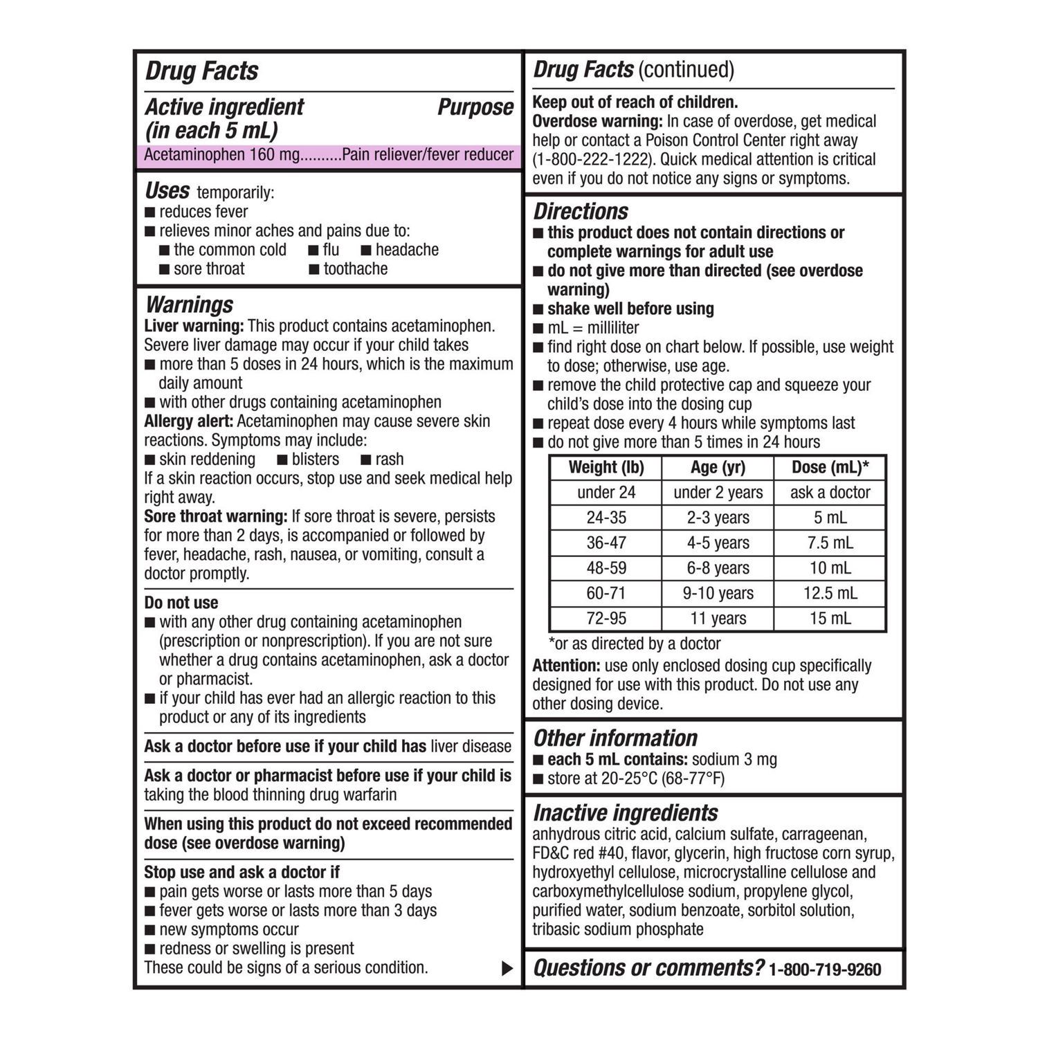 slide 4 of 7, Cvs Health Children's Acetaminophen Pain Reliever & Fever Reducer Oral Suspension, Cherry, 4 Fl Oz, 4 oz