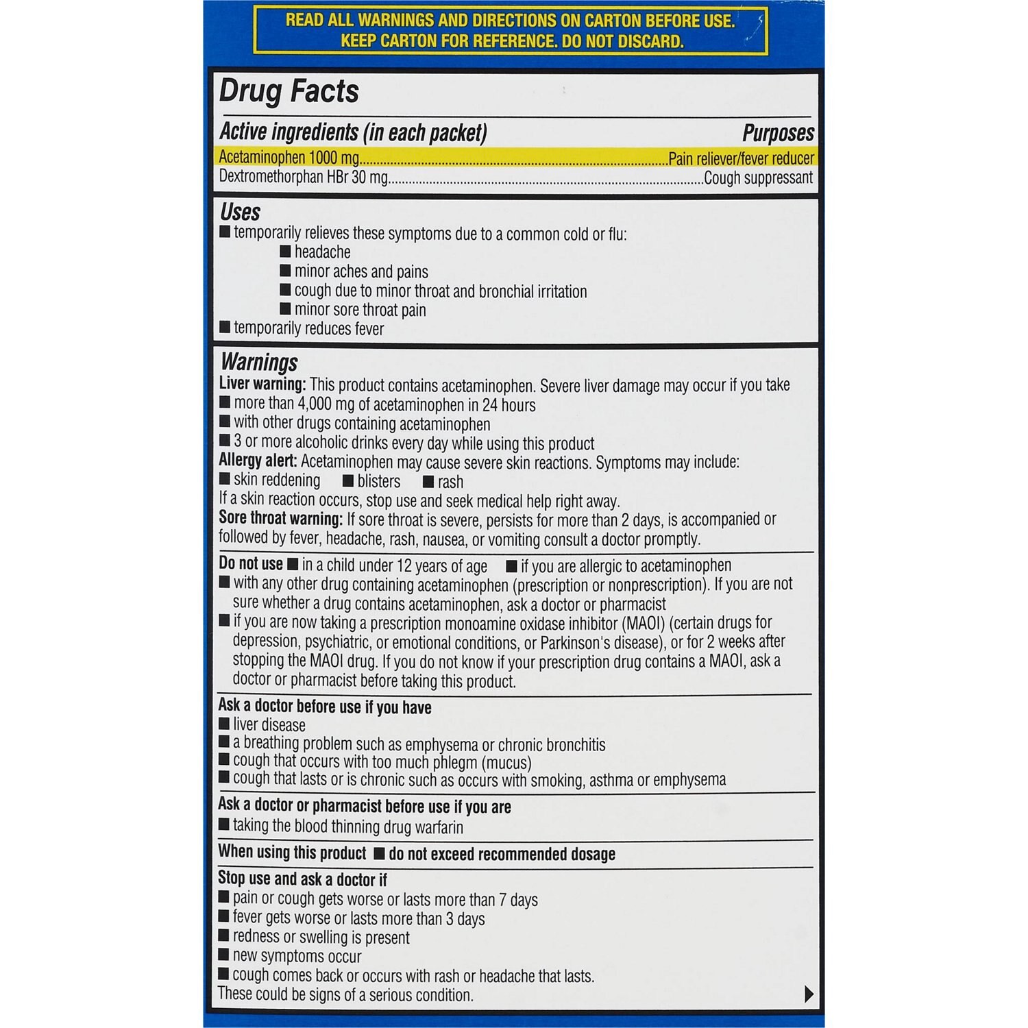 slide 4 of 5, Cvs Health Powder Packets, Honey Lemon, 6 Ct, 6 ct