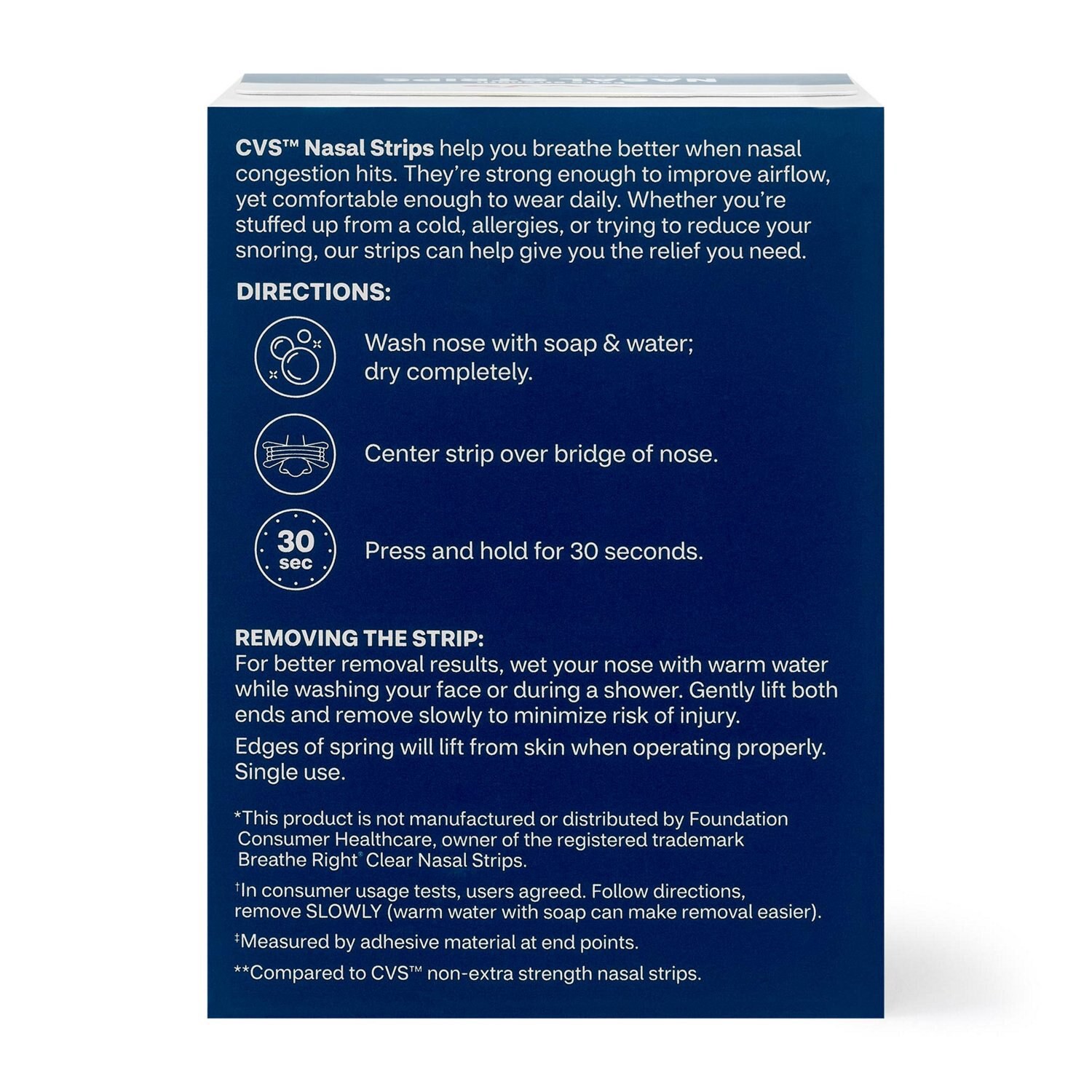 slide 3 of 5, Cvs Health Extra Strength Nasal Strips, Tan, 50 Ct, 50 ct