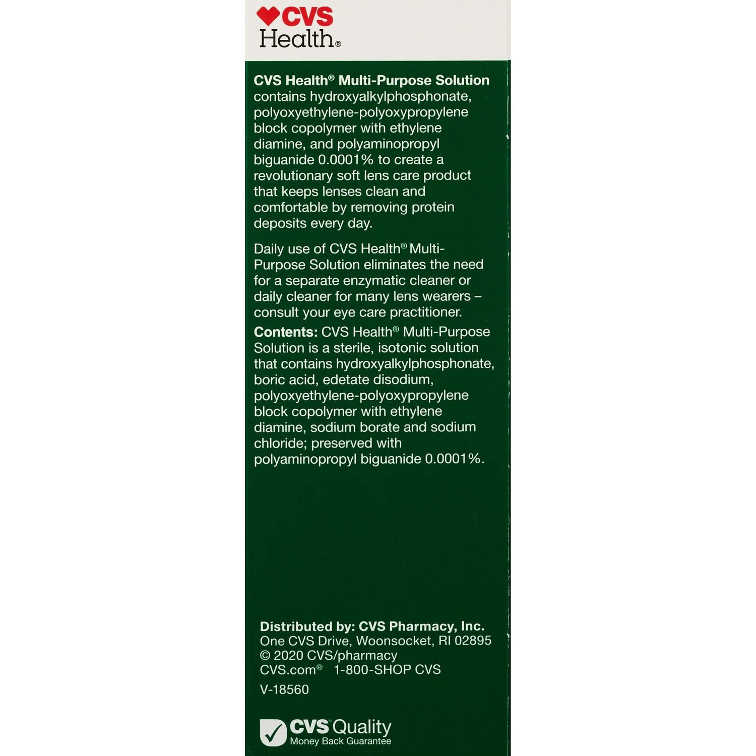 slide 2 of 6, Cvs Health No Rub Multi-Purpose Contact Solution, 4 Oz, 1 ct