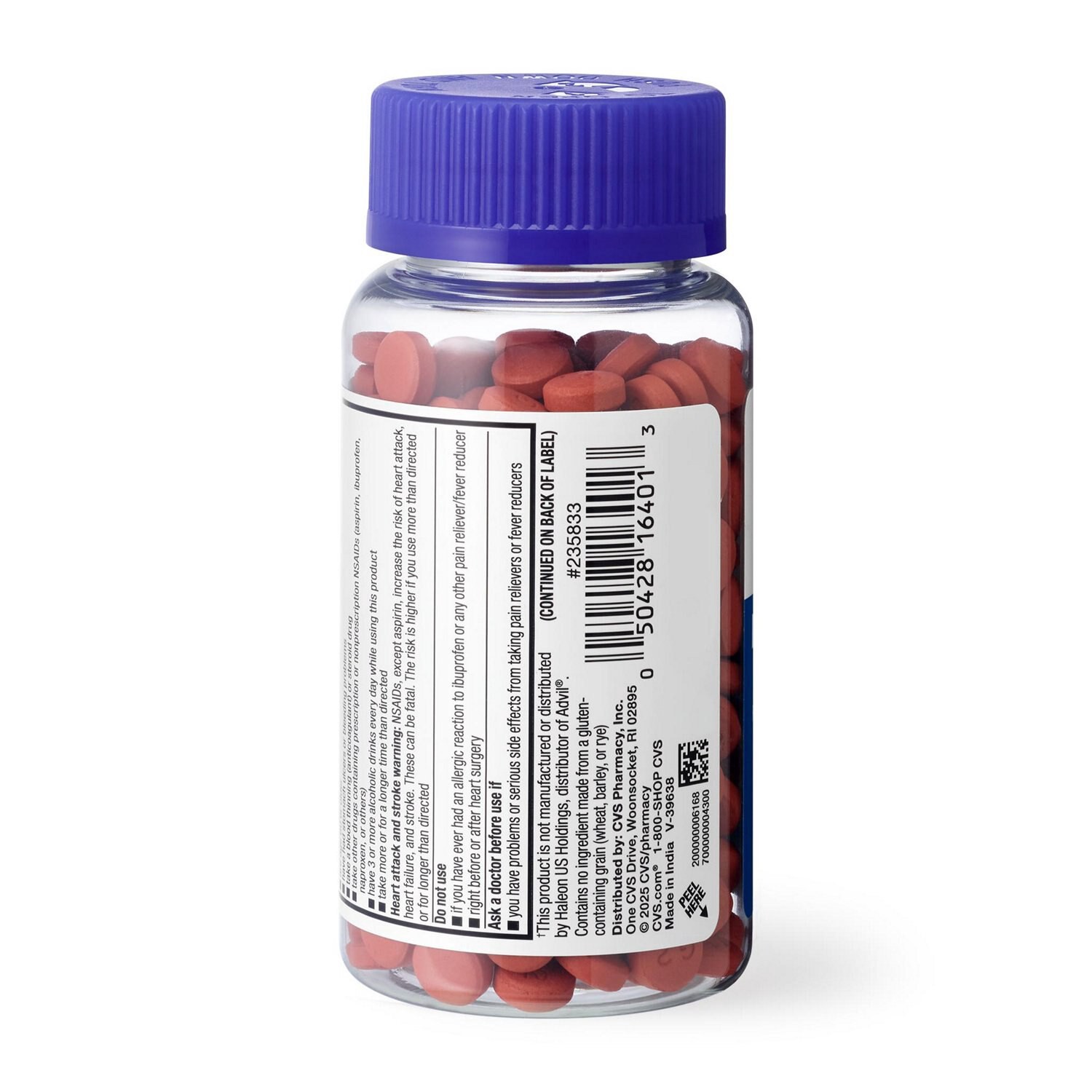 slide 5 of 7, Cvs Health Ibuprofen Pain Reliever & Fever Reducer (Nsaid) 200 Mg Coated Tablets, 300 Ct, 300 ct