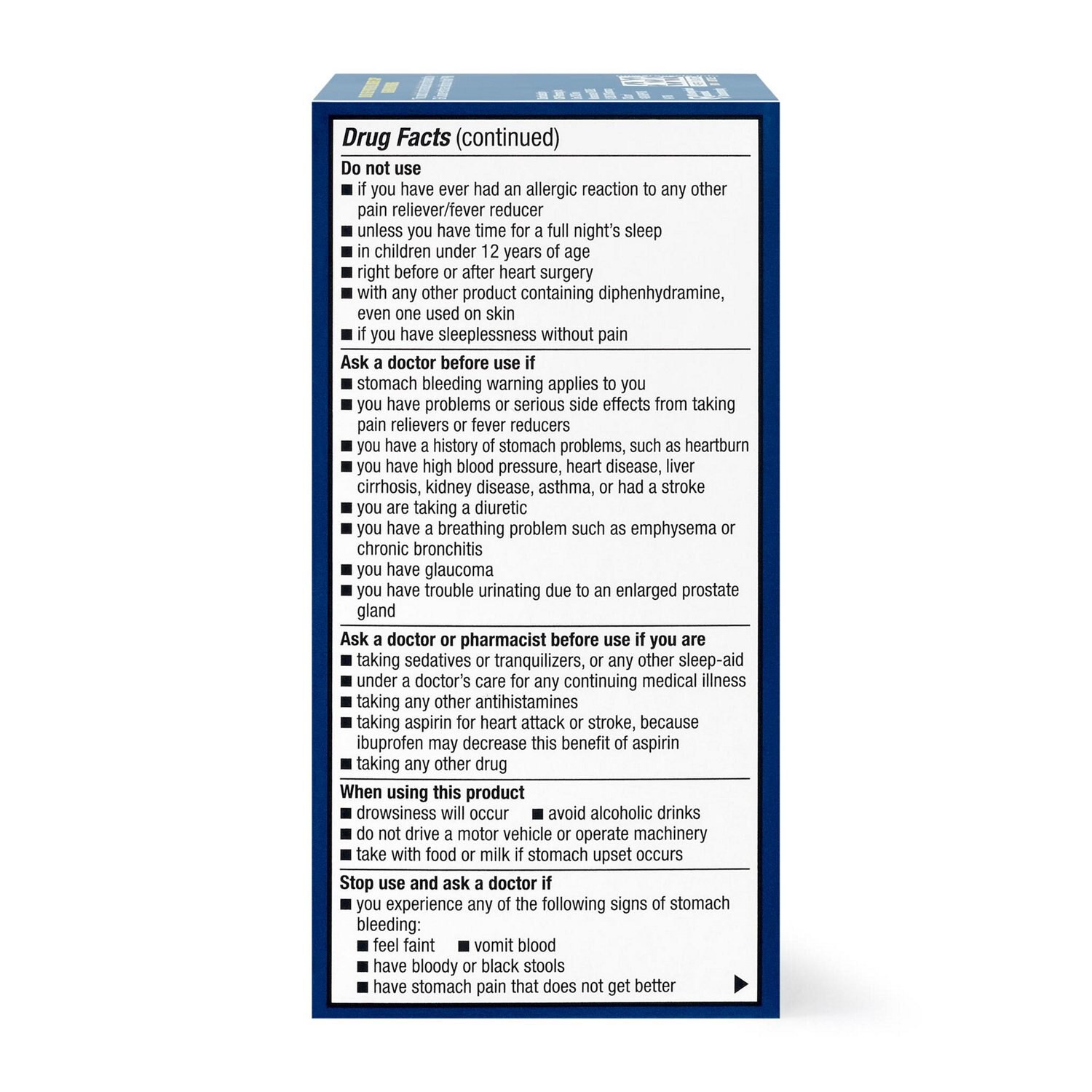 slide 4 of 7, Cvs Health Ibuprofen Pm Pain Reliever Nighttime Sleep-Aid Coated Caplets, 120 Ct, 120 ct