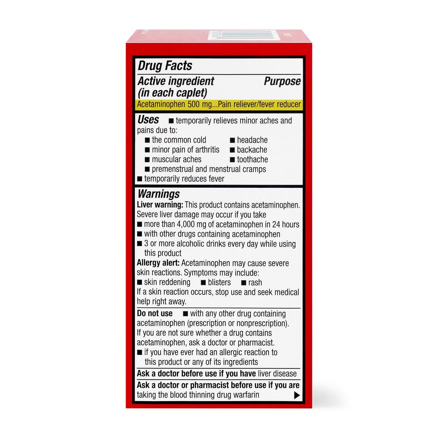 slide 3 of 7, Cvs Health Extra Strength Acetaminophen Pain Reliever & Fever Reducer 500 Mg Caplets, 50 Ct, 50 ct