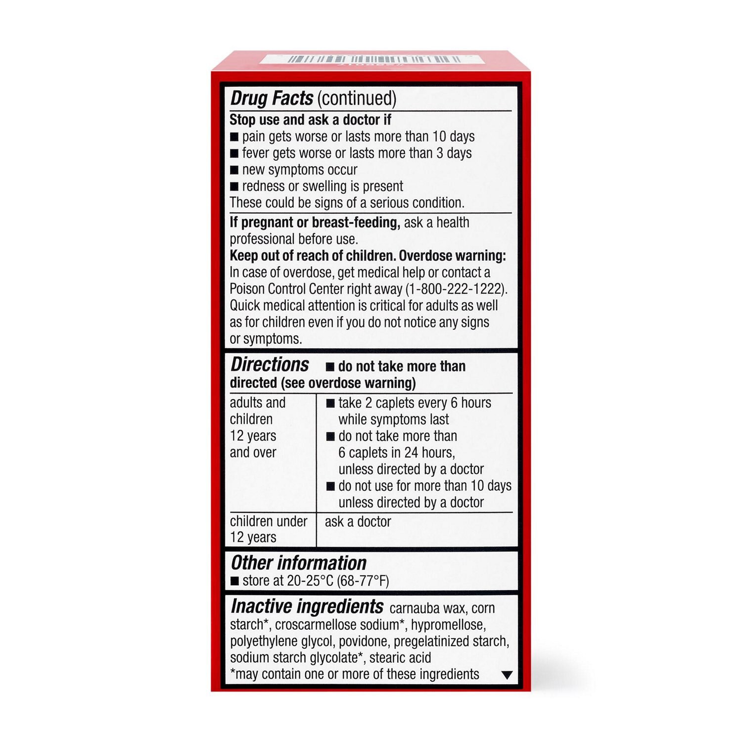 slide 5 of 7, Cvs Health Extra Strength Acetaminophen Pain Reliever & Fever Reducer 500 Mg Caplets, 50 Ct, 50 ct
