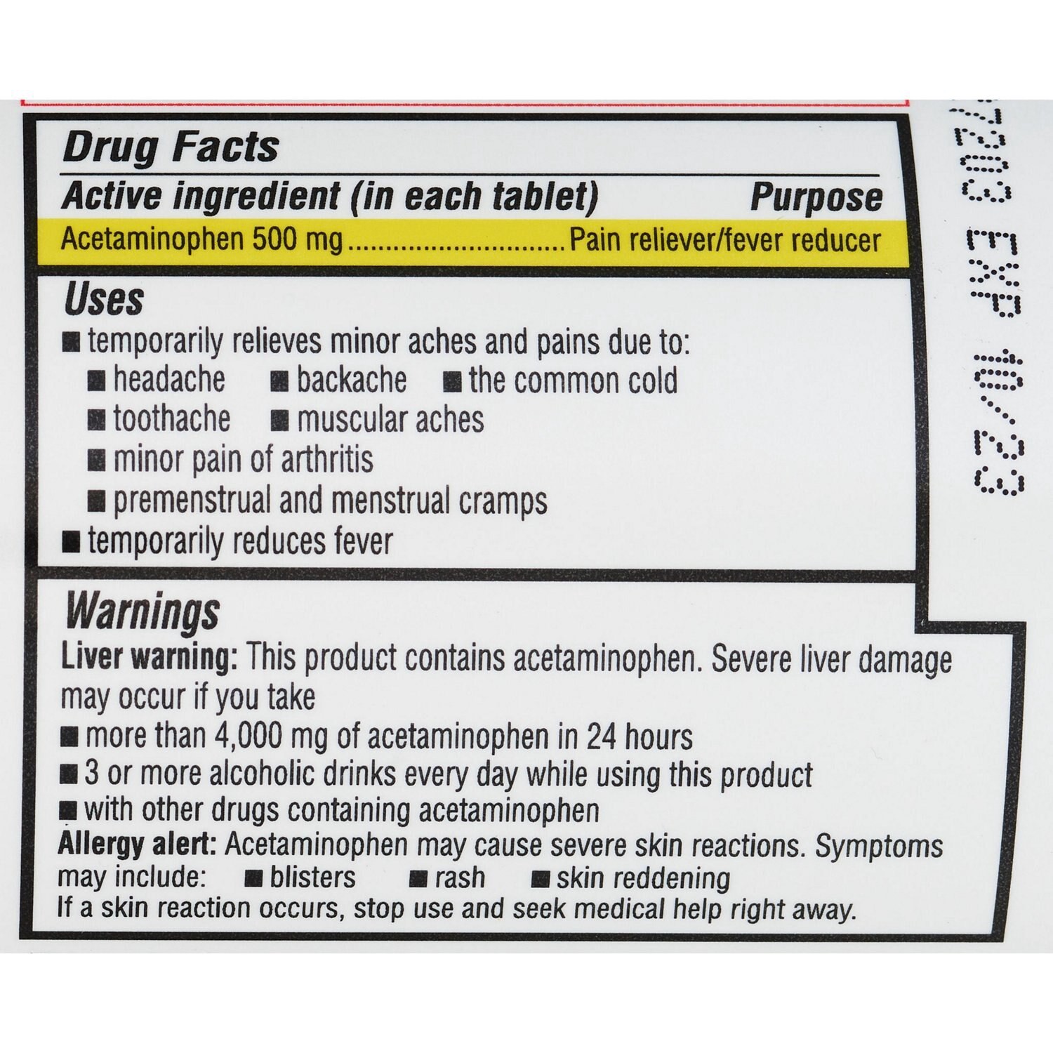 slide 2 of 4, Cvs Health Extra Strength Acetaminophen Pain Reliever & Fever Reducer 500 Mg Tablets, 300 Ct, 300 ct