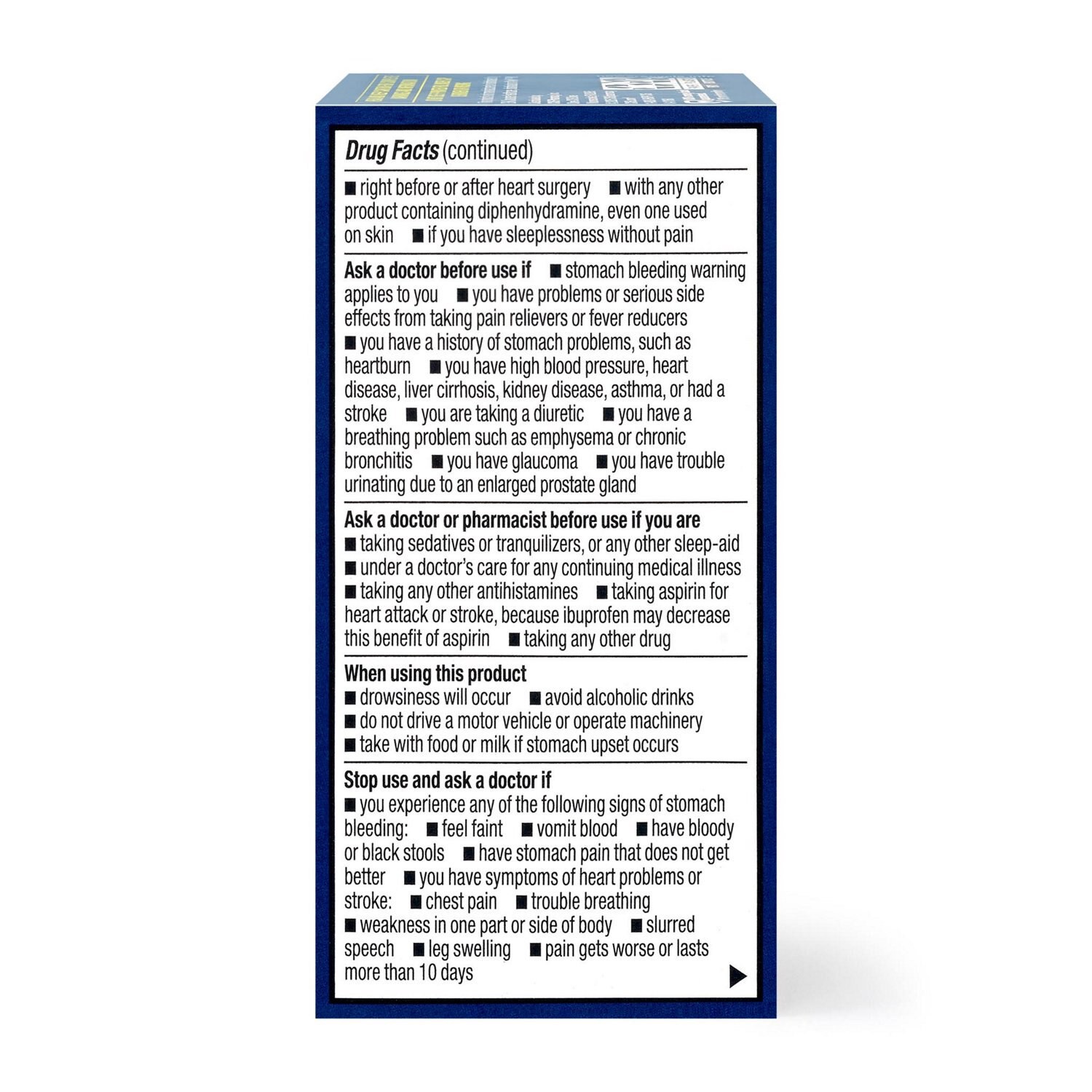 slide 6 of 8, Cvs Health Ibuprofen Pm Pain Reliever Nighttime Sleep-Aid Coated Caplets, 20 Ct, 20 ct