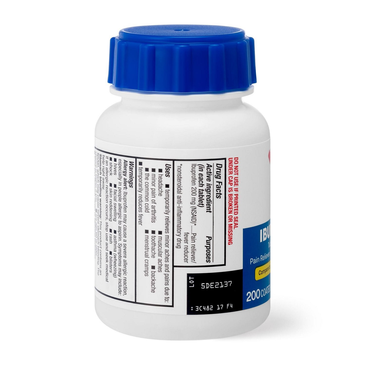 slide 4 of 6, Cvs Health Ibuprofen Pain Reliever & Fever Reducer (Nsaid) 200 Mg Coated Tablets, 200 Ct, 200 ct