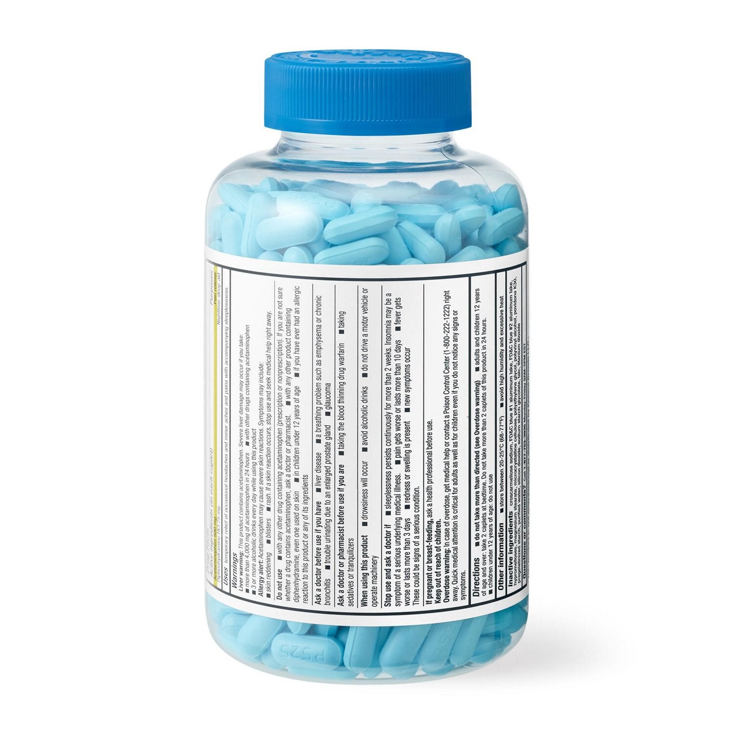 slide 2 of 6, Cvs Health Extra Stength Acetaminophen Pm Pain Reliever & Nighttime Sleep-Aid Caplets, 500 Ct, 500 ct