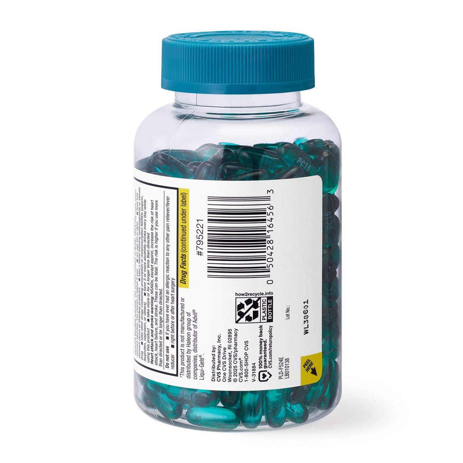 slide 5 of 5, Cvs Health Ibuprofen 200 Mg Liquid Filled Softgels, 300 Ct, 300 ct