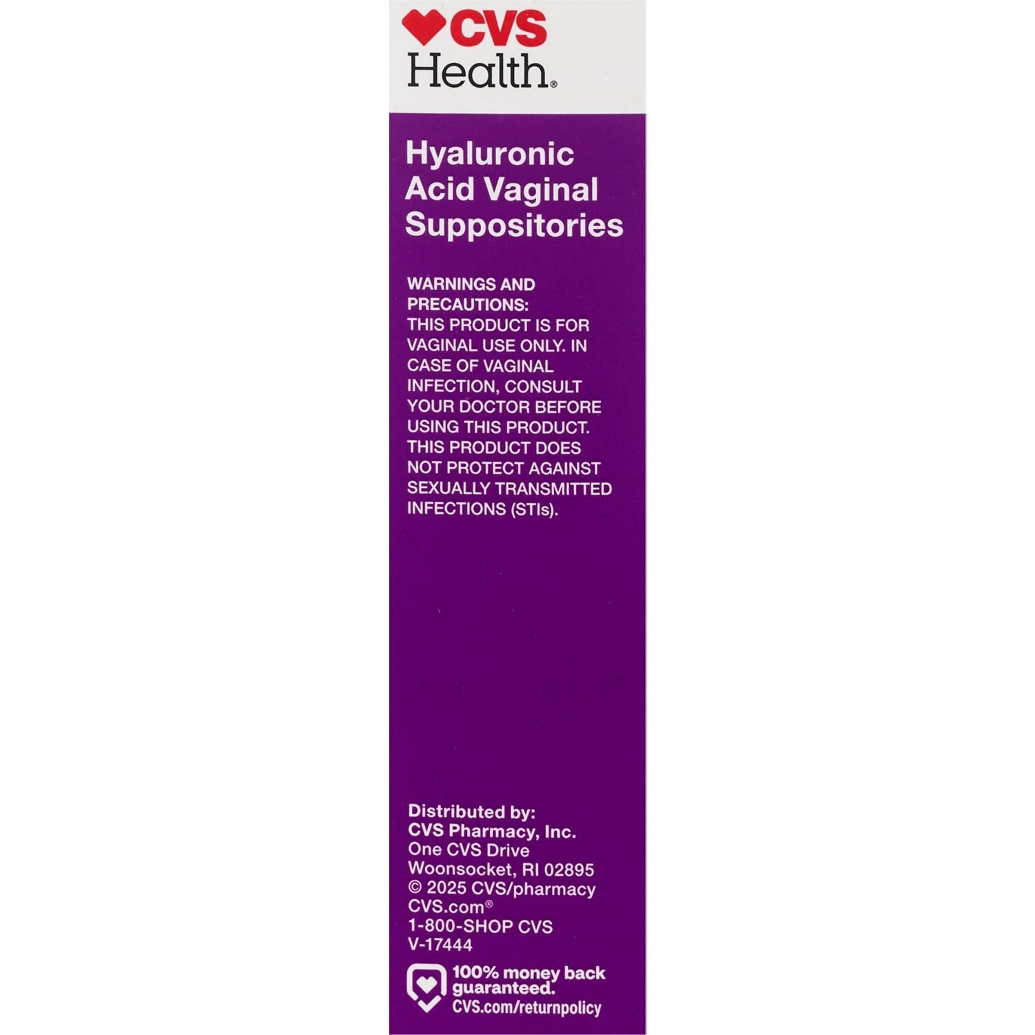slide 4 of 4, Cvs Health Hyaluronic Acid Vaginal Suppositories Formula, 10 Ct, 10 ct