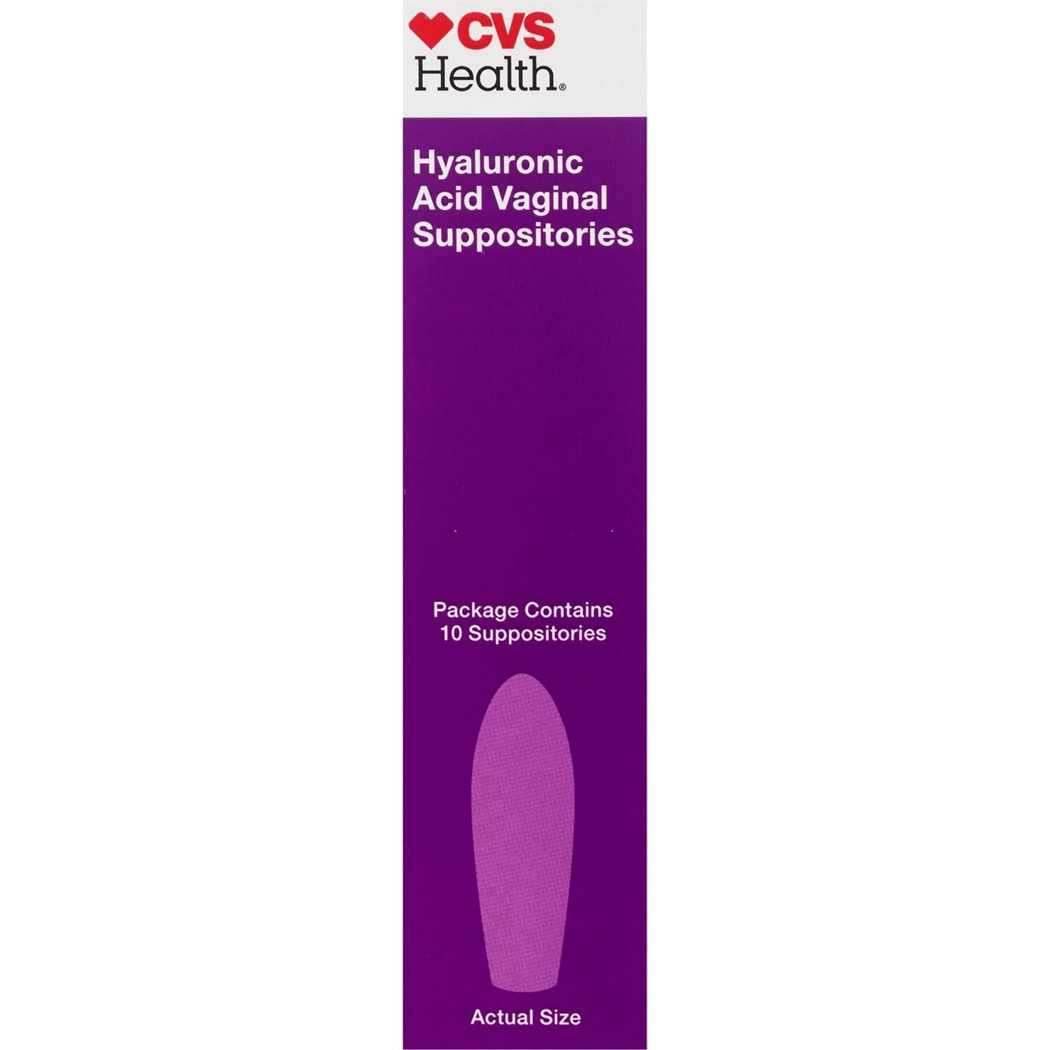 slide 3 of 4, Cvs Health Hyaluronic Acid Vaginal Suppositories Formula, 10 Ct, 10 ct