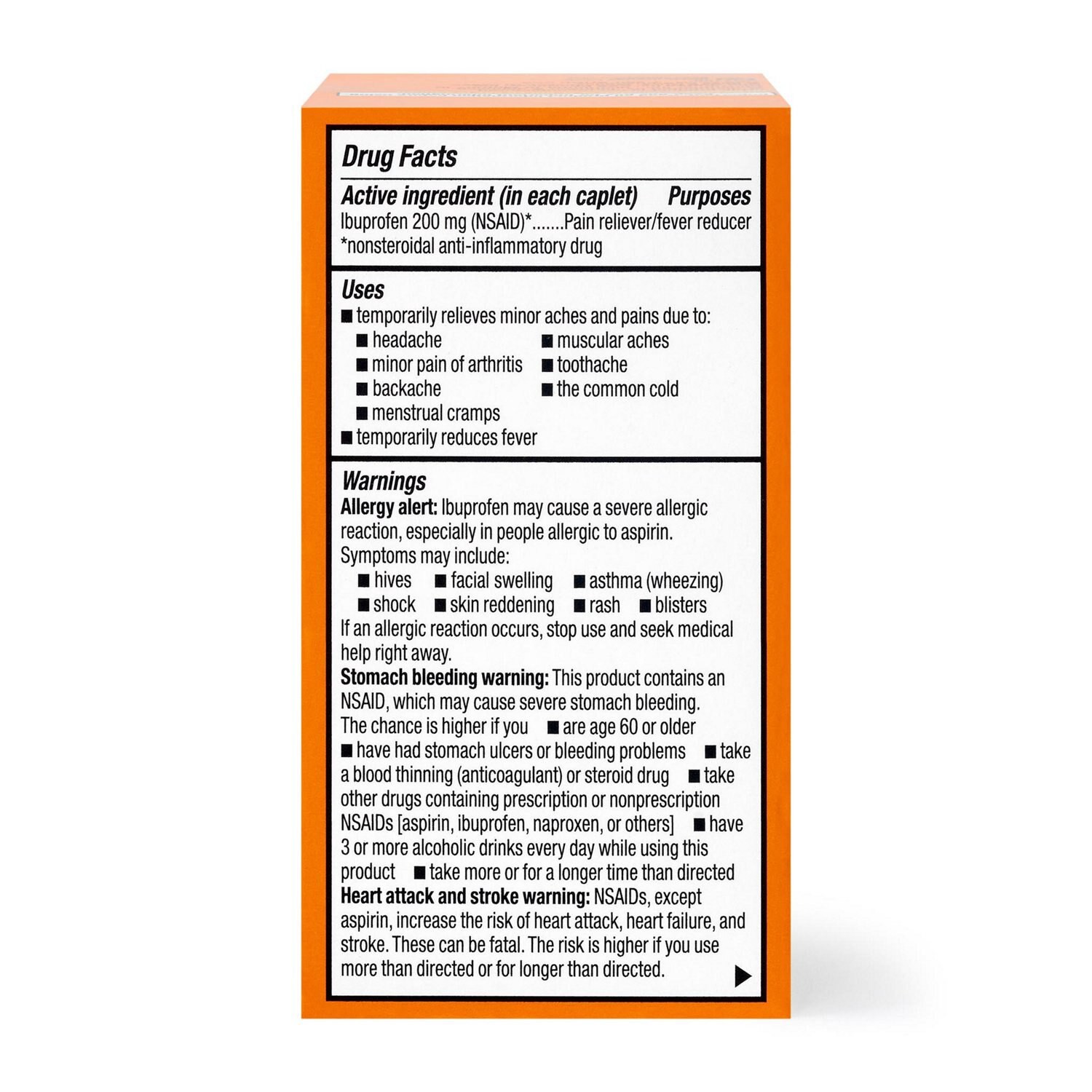 slide 8 of 9, Cvs Health Ibuprofen Pain Reliever & Fever Reducer (Nsaid) 200 Mg Coated Caplets, 100 Ct, 100 ct