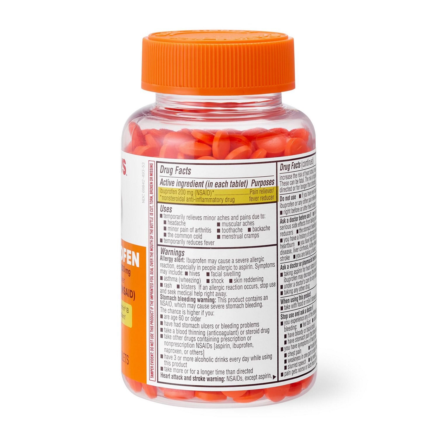slide 5 of 10, Cvs Health Ibuprofen Pain Reliever & Fever Reducer (Nsaid) 200 Mg Coated Caplets, 500 Ct, 500 ct