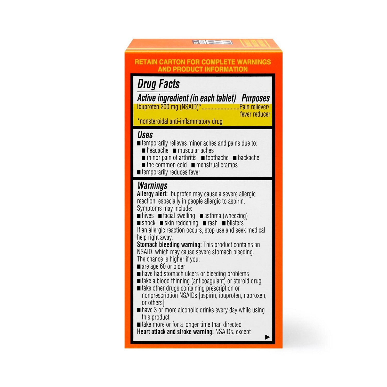 slide 3 of 11, Cvs Health Ibuprofen Pain Reliever & Fever Reducer (Nsaid) 200 Mg Coated Tablets, 100 Ct, 100 ct