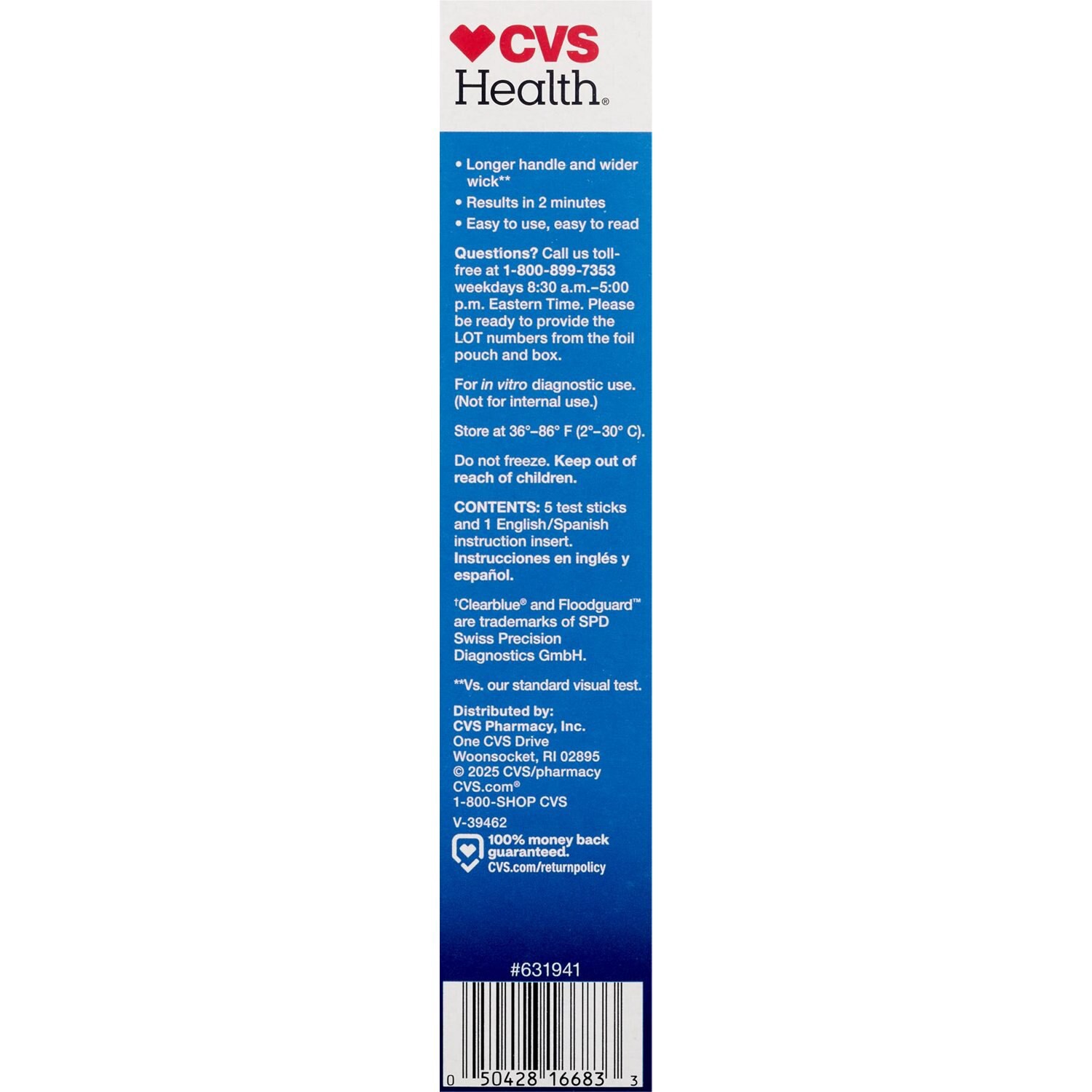 slide 2 of 3, Cvs Health Pregnancy Test One-Step "+/-" Results 5 Days Before, 5 Pk, 5 ct