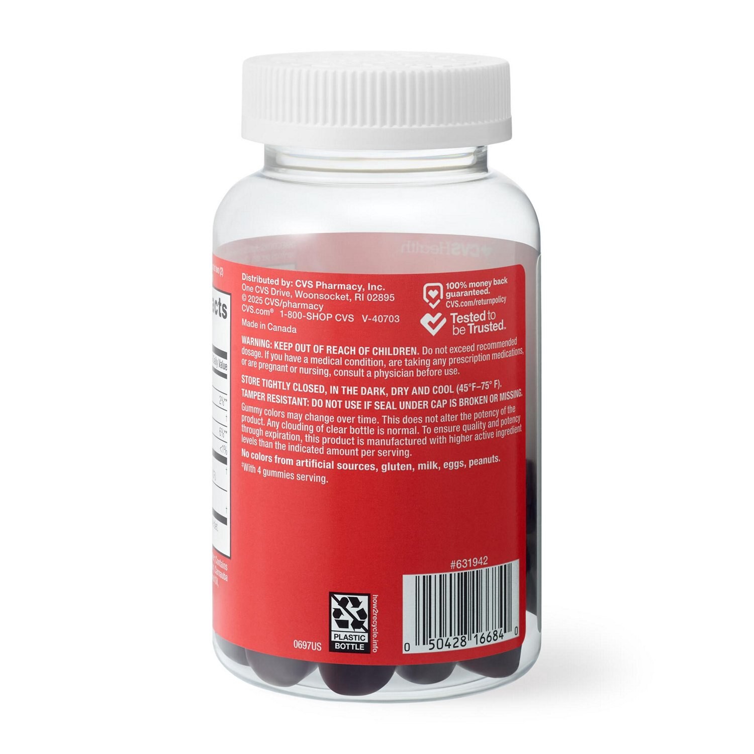 slide 4 of 5, Cvs Health Women's Health Probiotic + Cranberry Gummies, 60 Ct, 60 ct