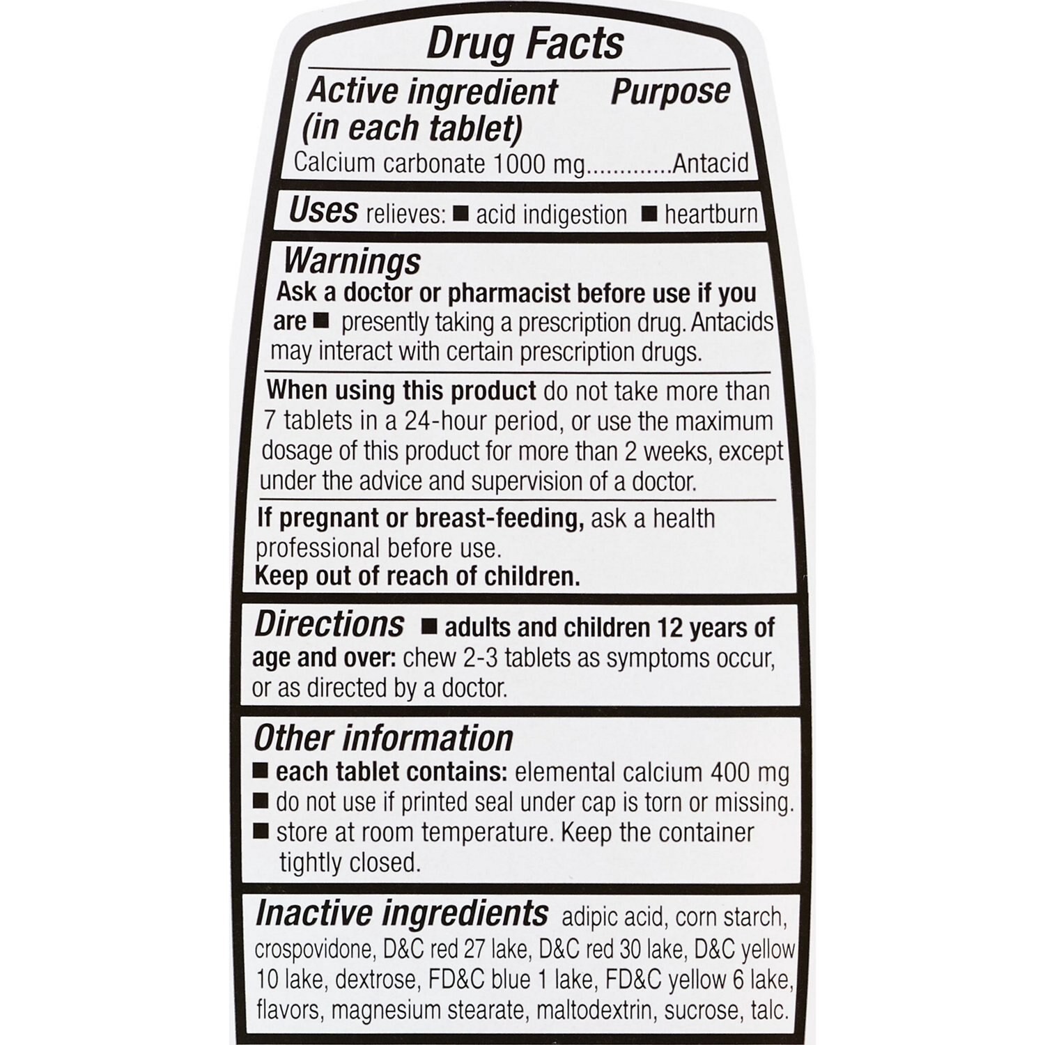 slide 3 of 3, Cvs Health Antacid Chewable Tablets, Assorted Fruit, 160 Ct, 160 ct