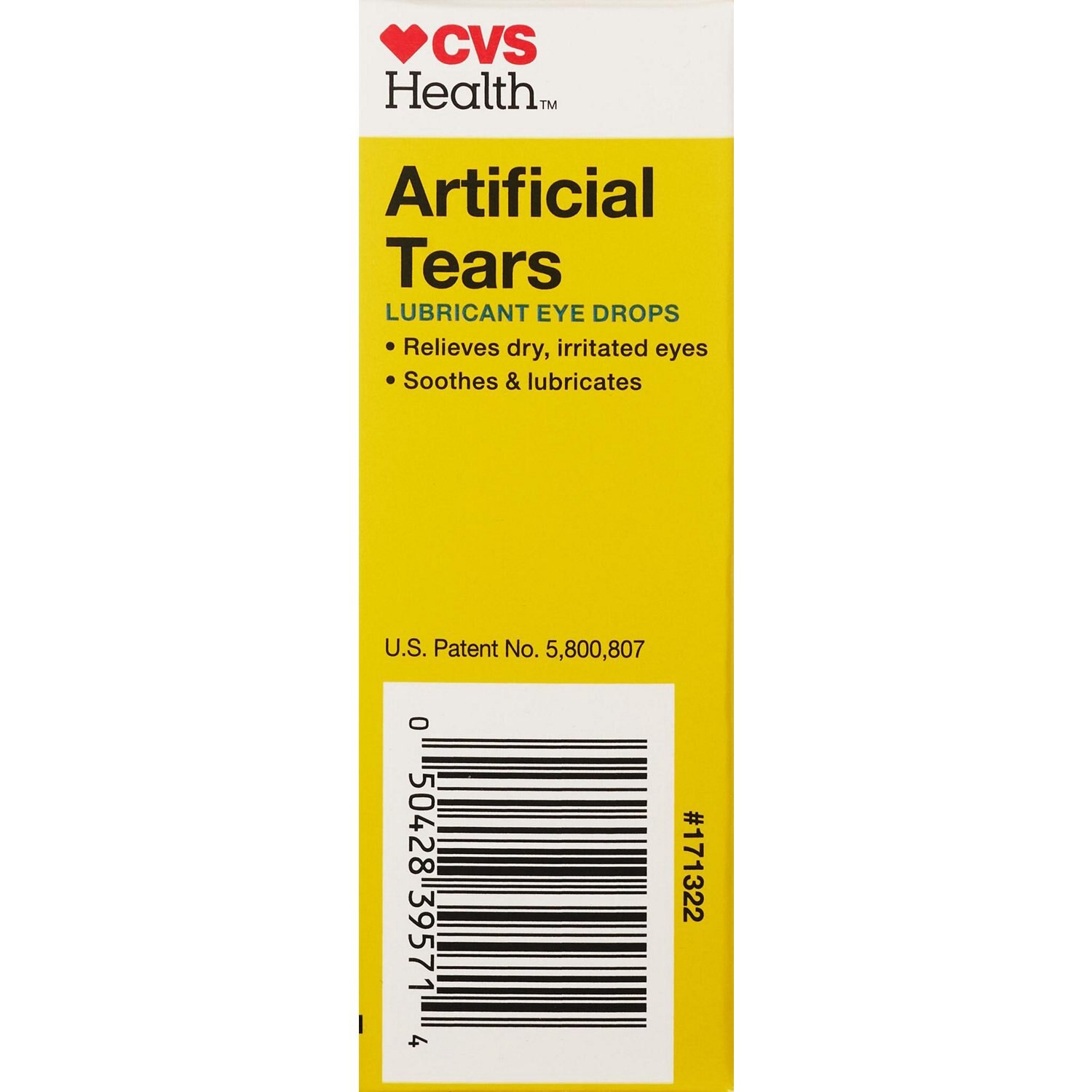 slide 4 of 6, CVS Health Artificial Tears Lubricant Eye Drops, 1 ct