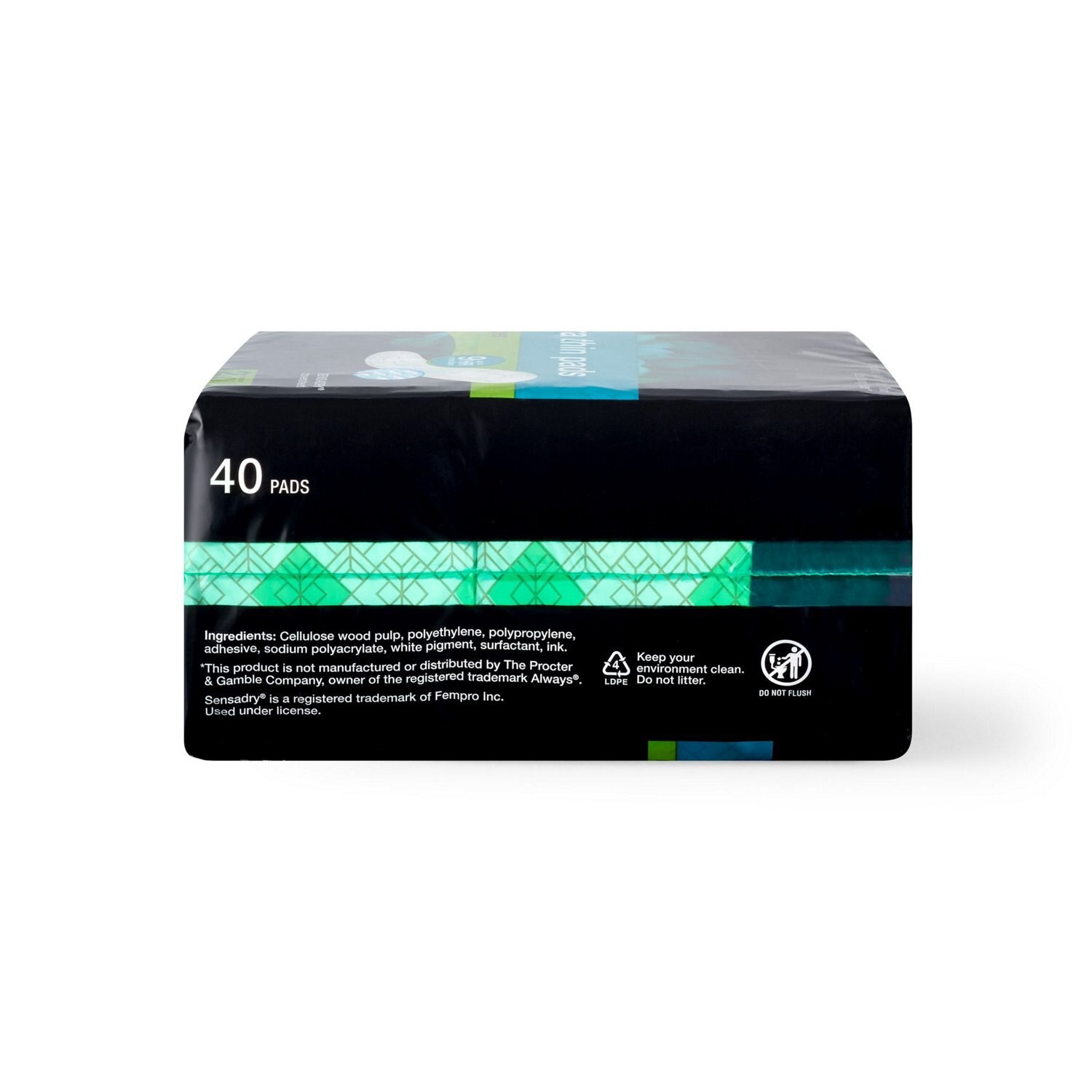 slide 7 of 7, CVS Health Ultra Thin Pads Super, 40 Ct, 1 ct