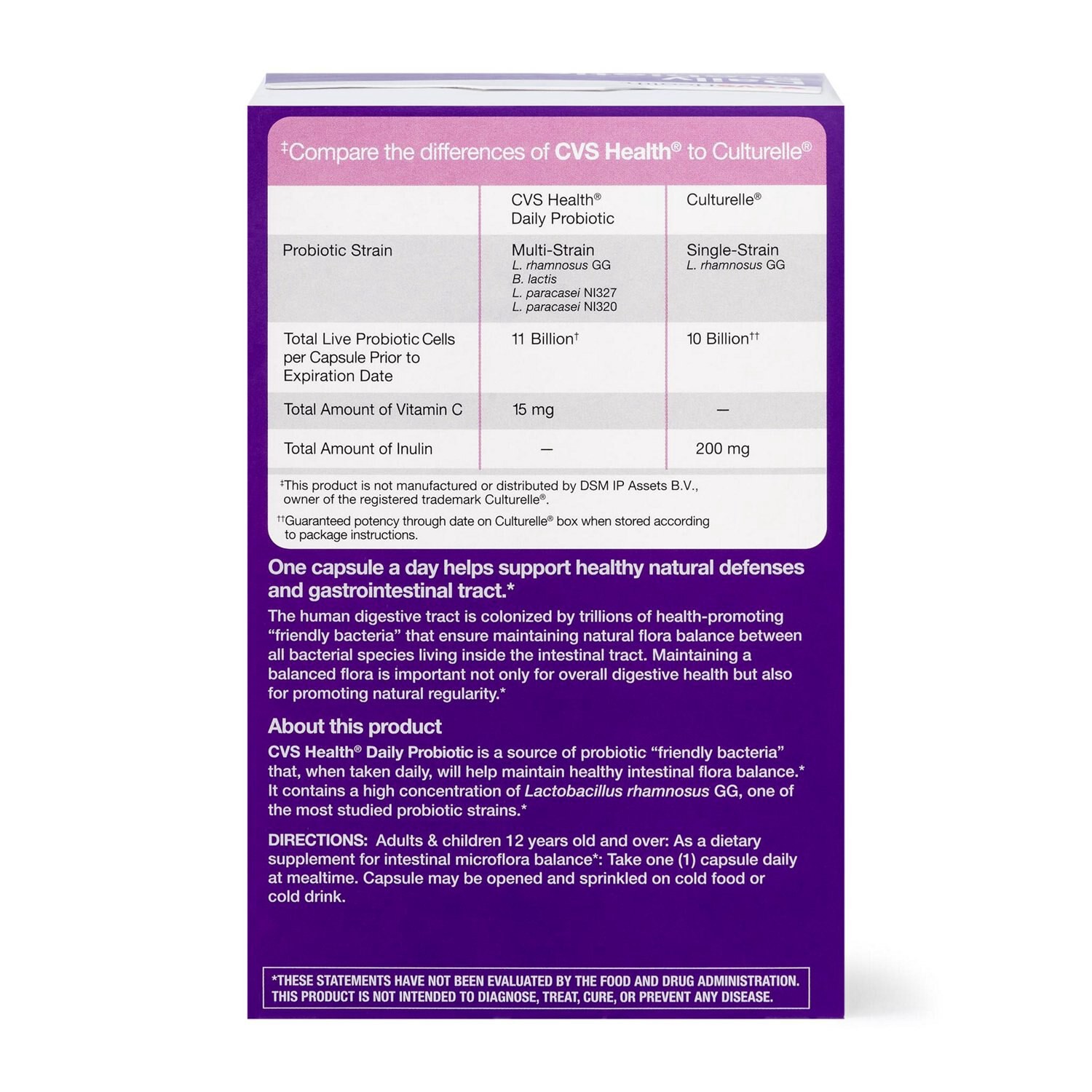 slide 2 of 6, CVS Health Daily Probiotic, 90 Ct, 1 ct