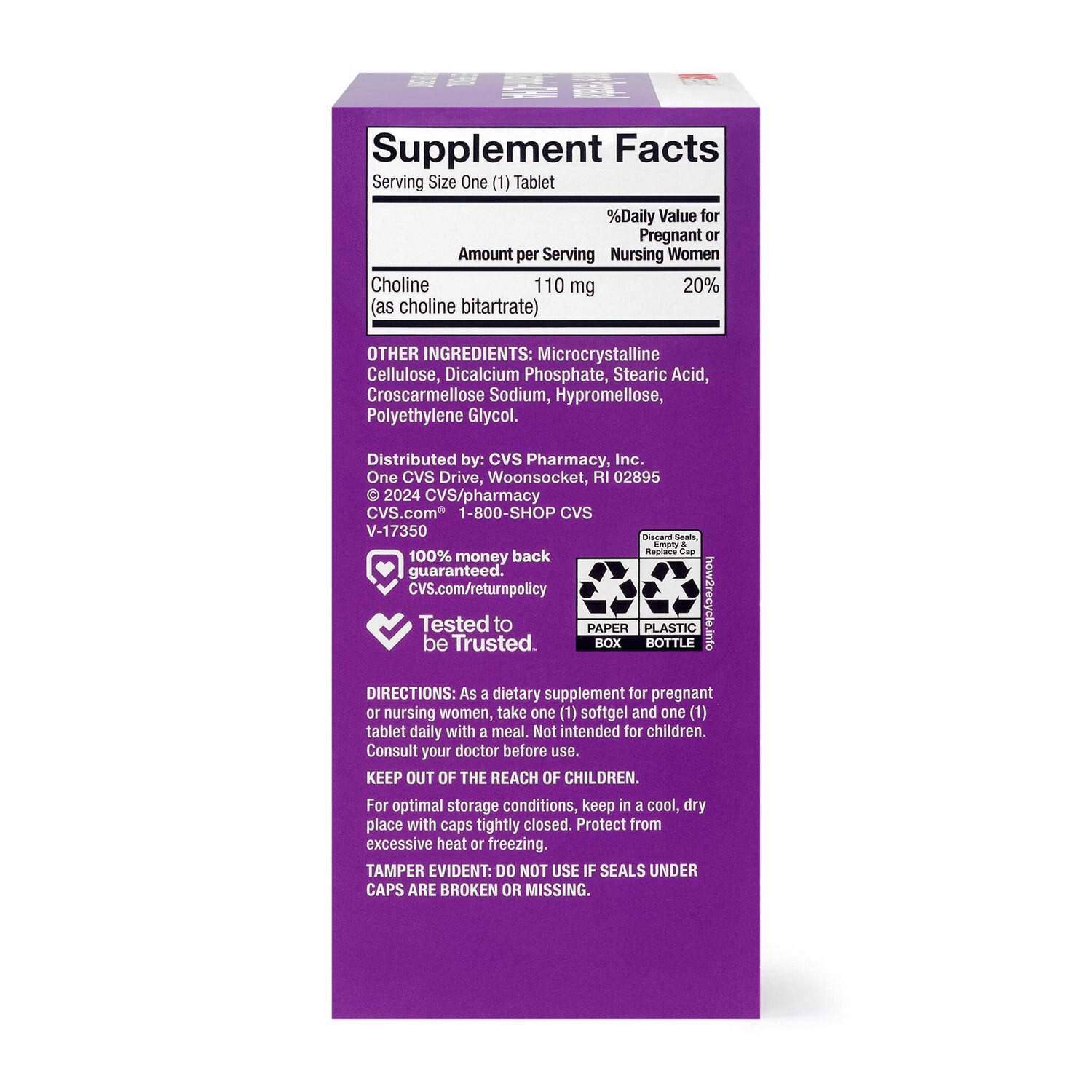 slide 2 of 8, CVS Health Women's Prenatal + Dha Tablets/Softgels, 120 Ct, 1 ct