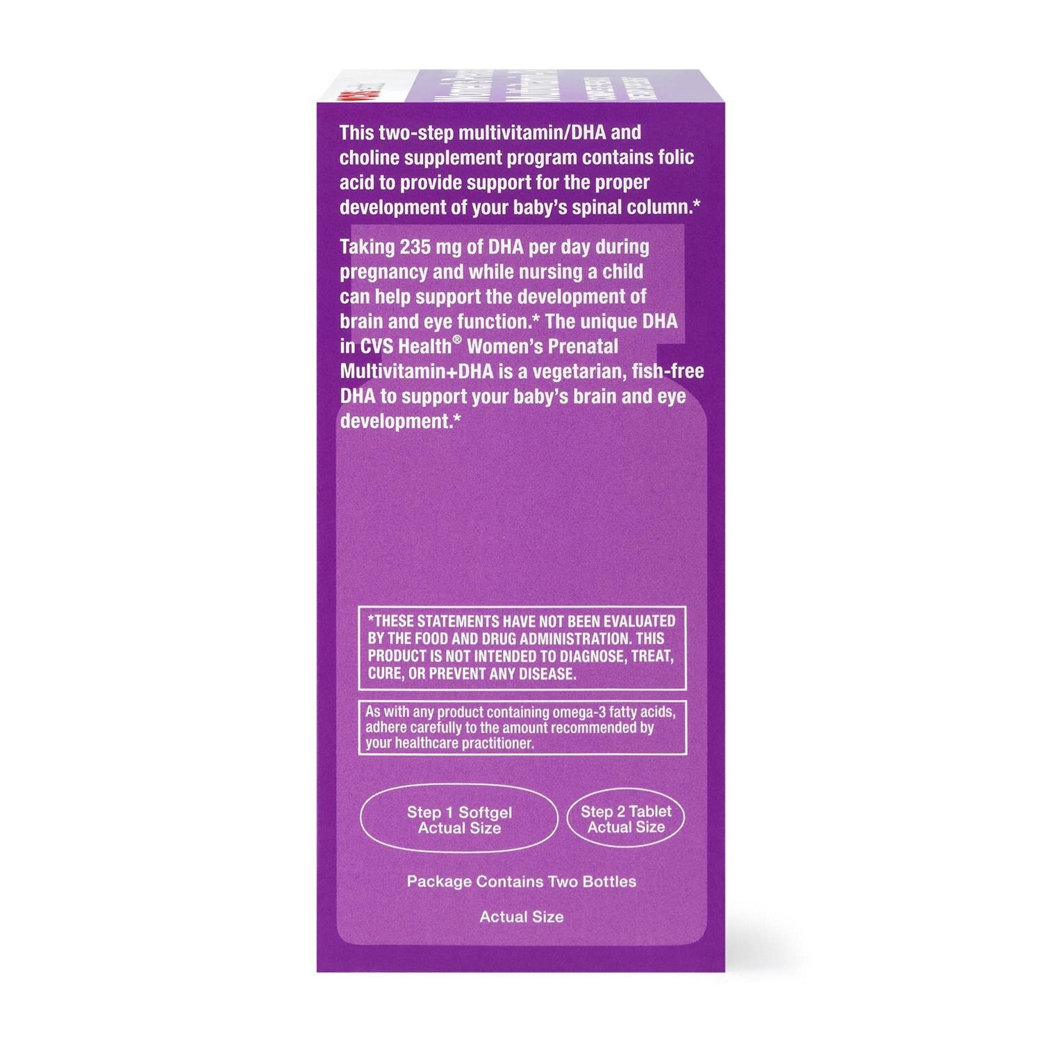 slide 6 of 8, CVS Health Women's Prenatal + Dha Tablets/Softgels, 120 Ct, 1 ct