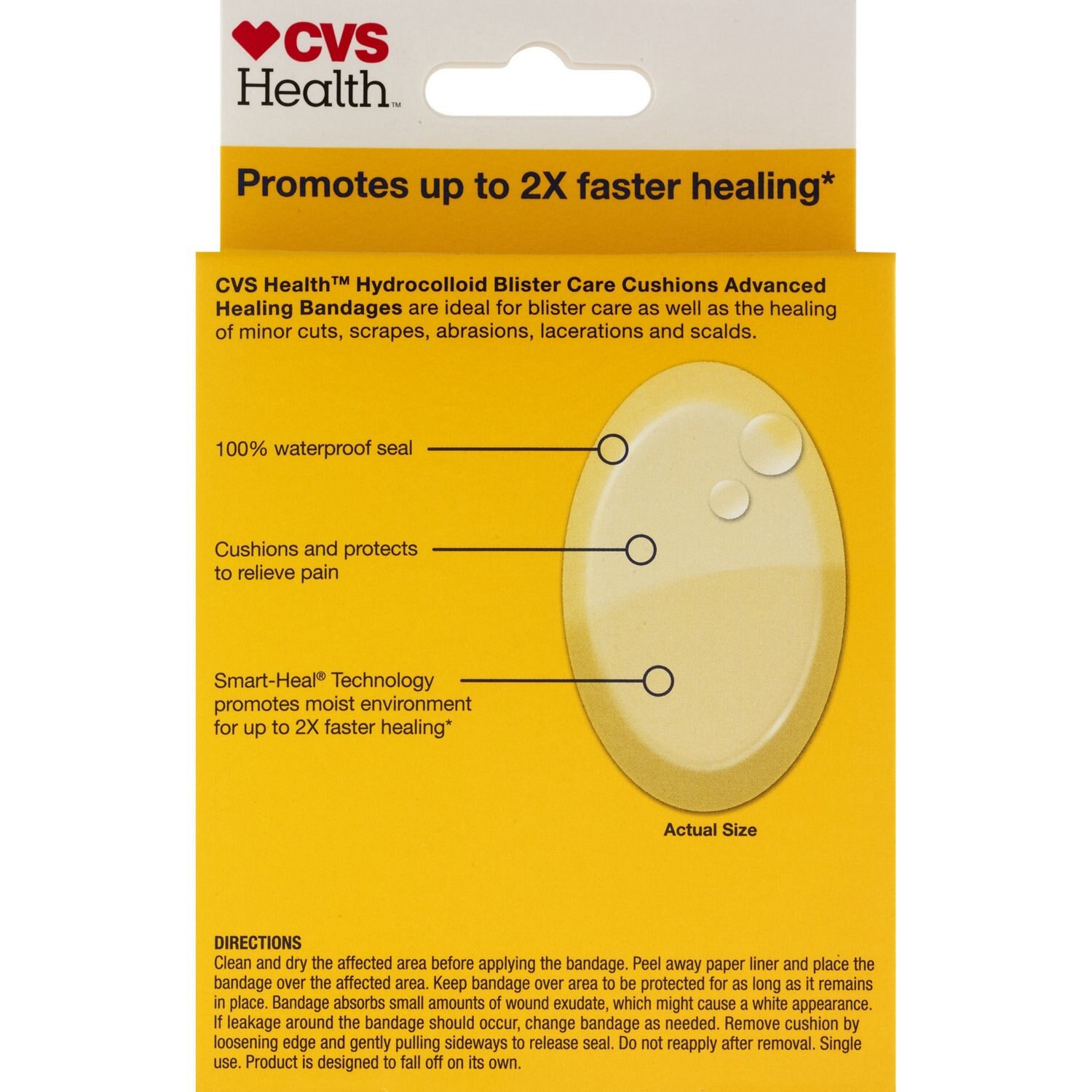 slide 3 of 4, CVS Health Advanced Healing Blister Care Cushions, 6 Ct, 1 ct