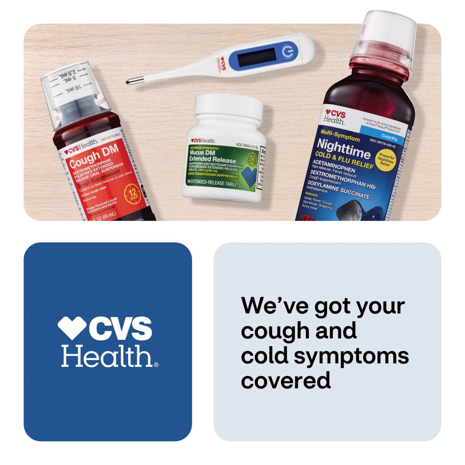 slide 4 of 8, CVS Health Nighttime Cold & Flu Multi-Symptom Relief Liquid, 6 Oz, 1 ct