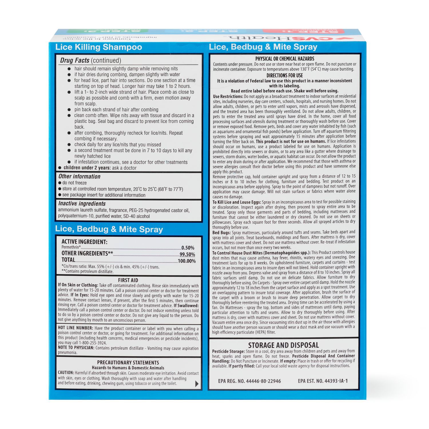 slide 2 of 6, CVS Health Maximum Strength 3-Step Lice Solution Kit, 1 ct