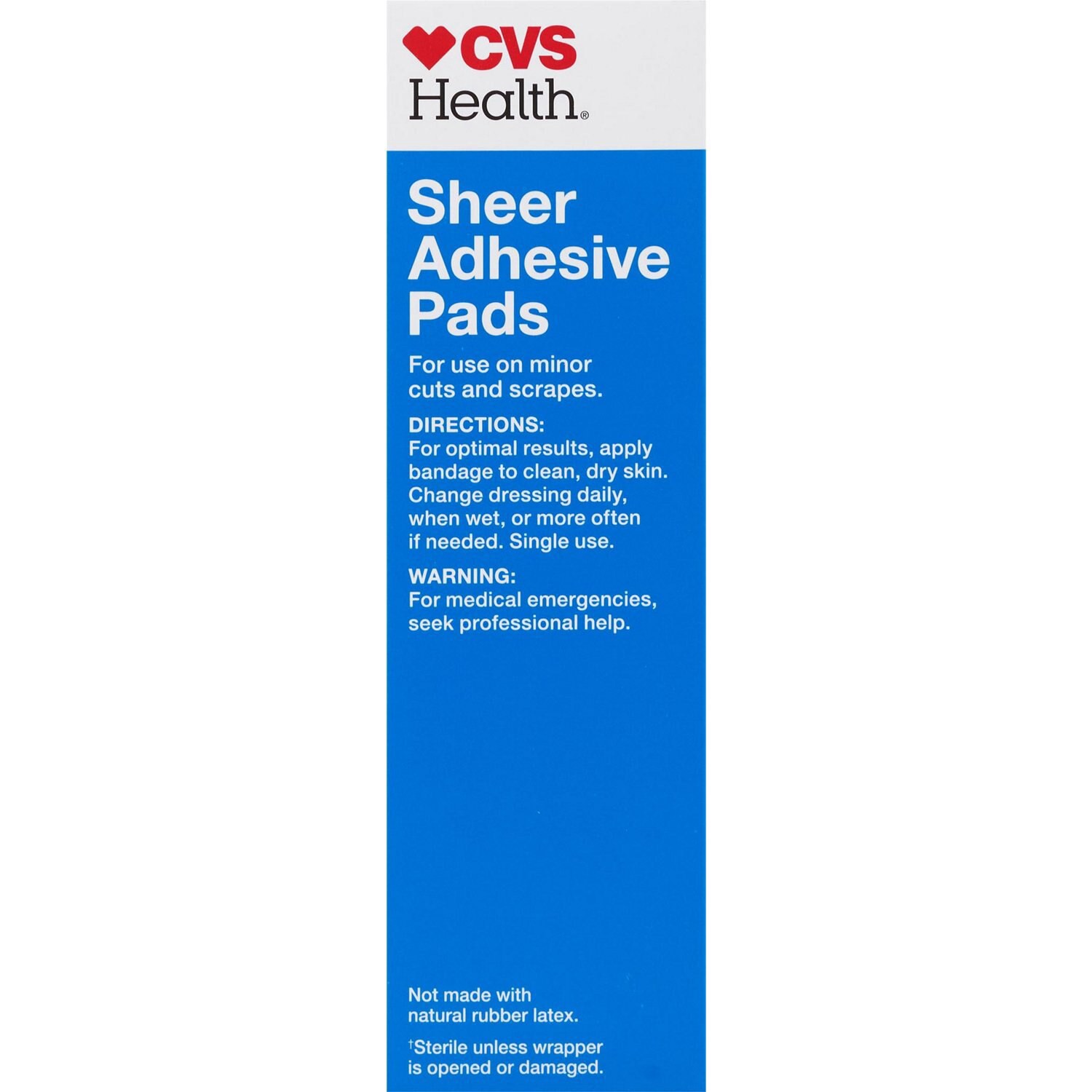 slide 3 of 5, CVS Health Adhesive Pads, Large, 10 Ct, 1 ct