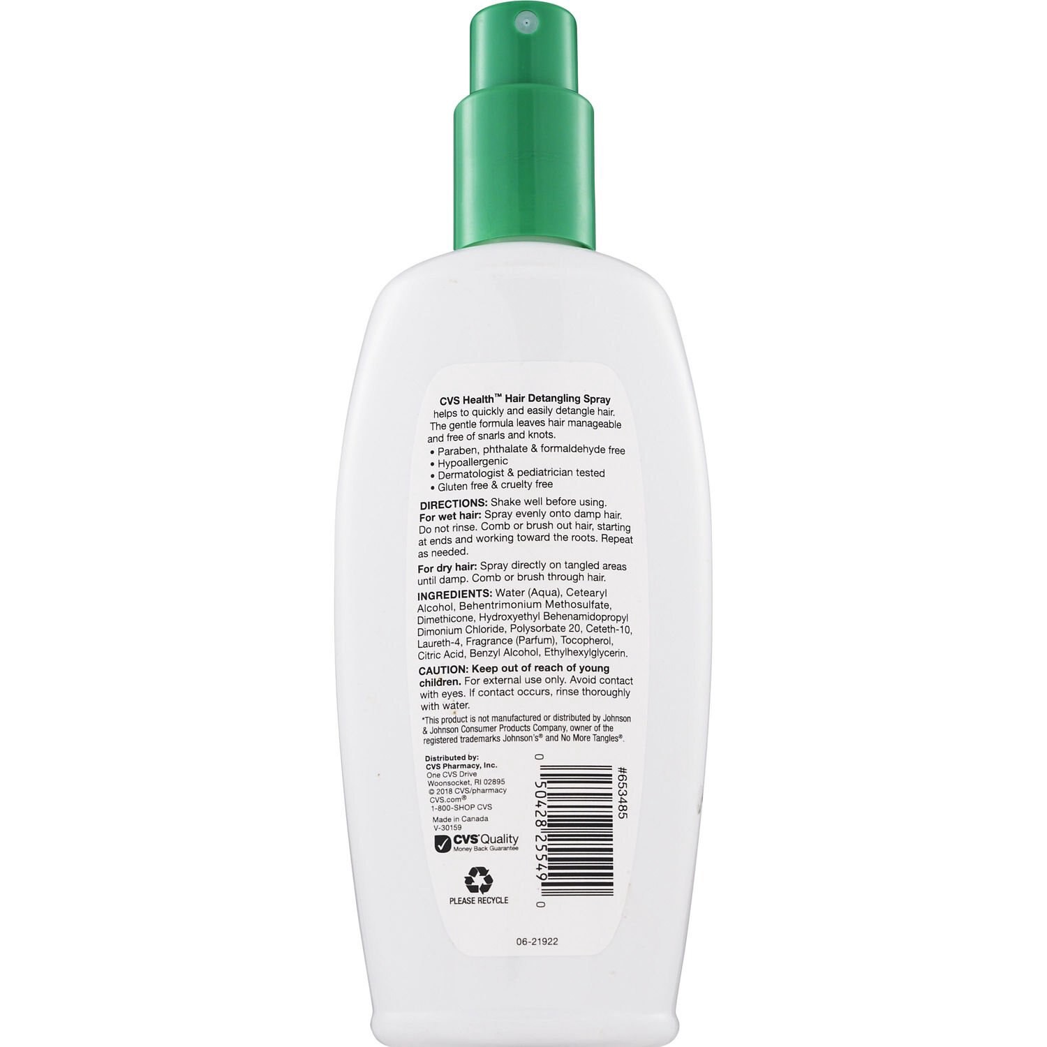slide 2 of 2, CVS Health Hair Detangling Spray, 10 Oz, 1 ct