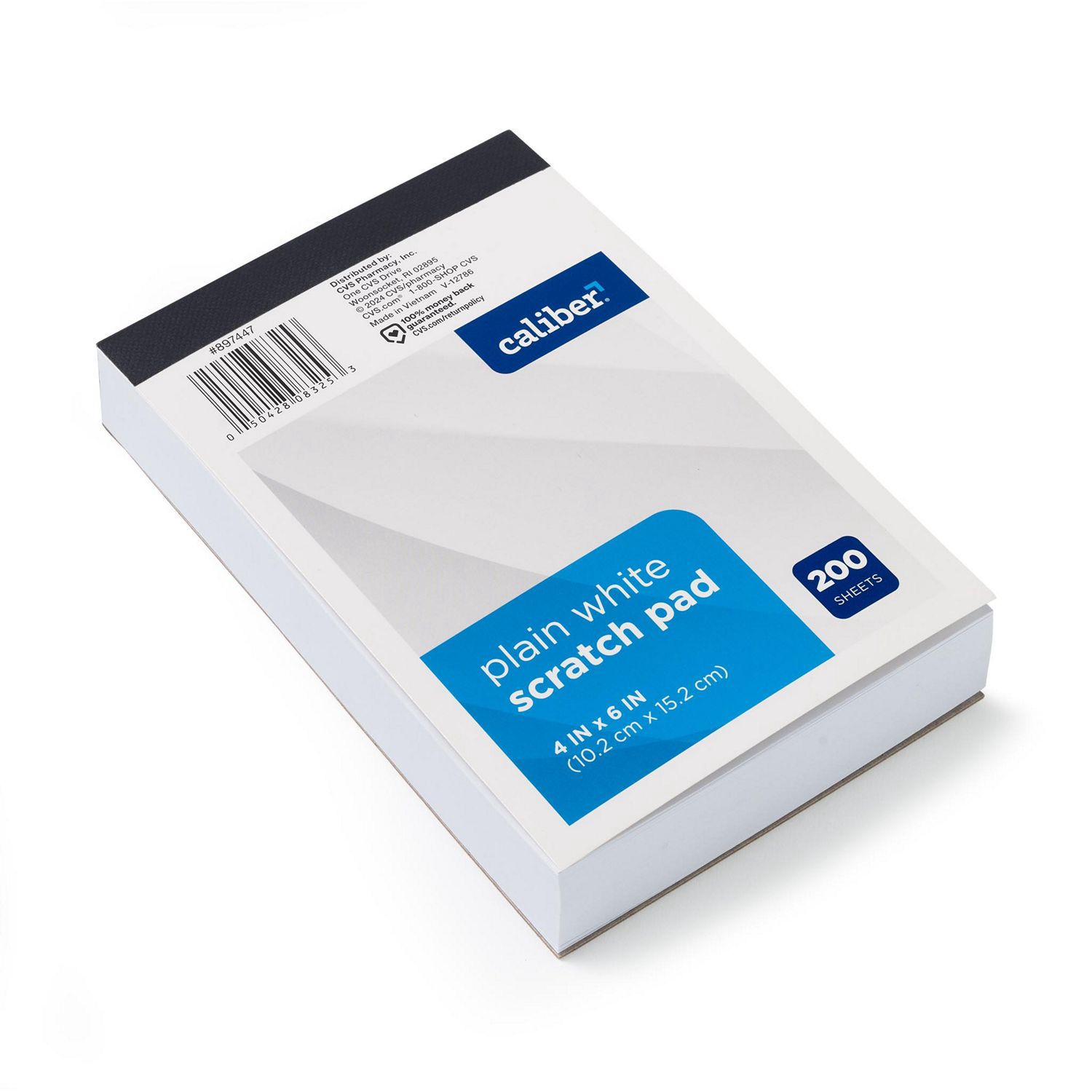 slide 5 of 5, Caliber Chunky Scratch Pad, White Paper, 1 ct