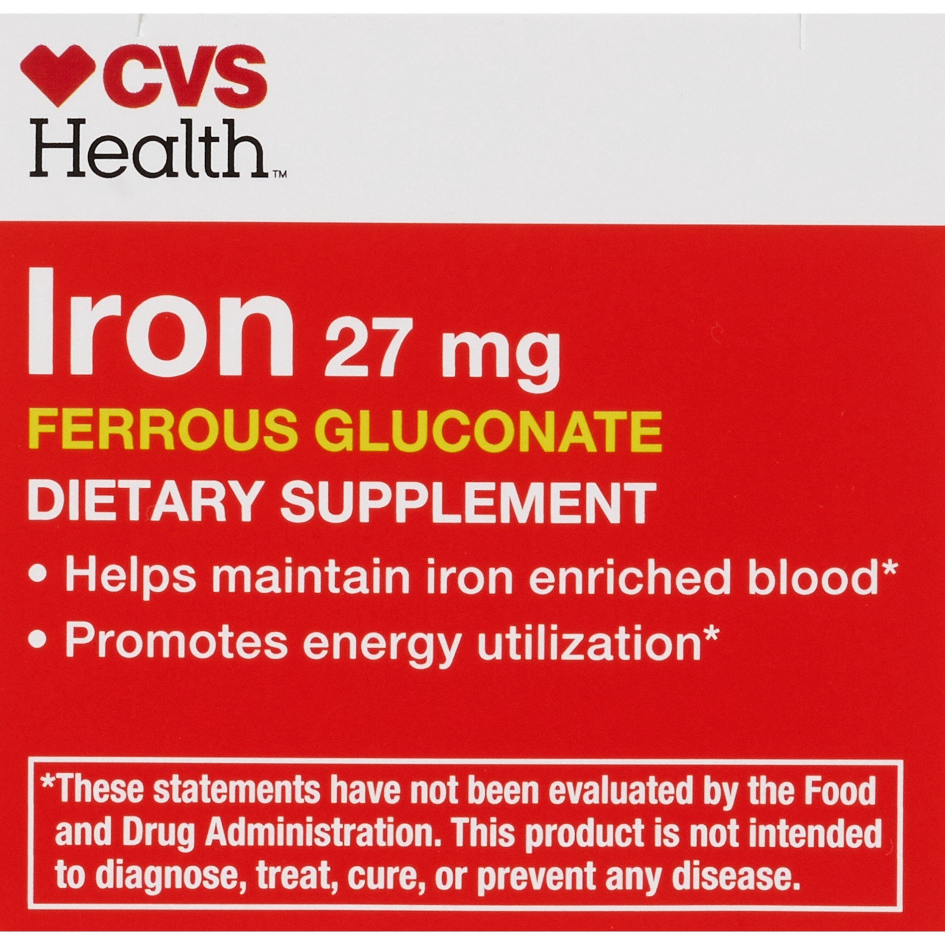 slide 6 of 7, CVS Health Iron Tablets, 100 Ct, 1 ct