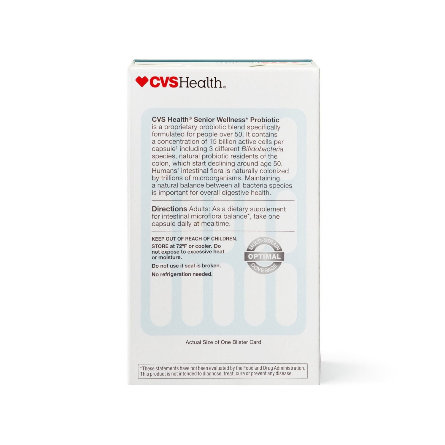 slide 2 of 6, CVS Health Senior Wellness Probiotic Capsules, 90 Ct, 1 ct