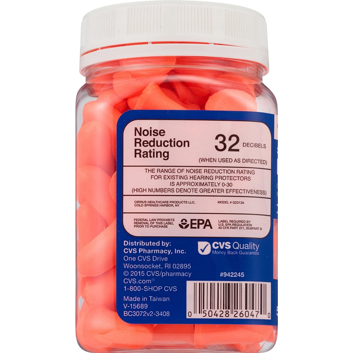 slide 4 of 4, CVS Health Superior Soft Foam Earplugs, 50 Pair, 1 ct