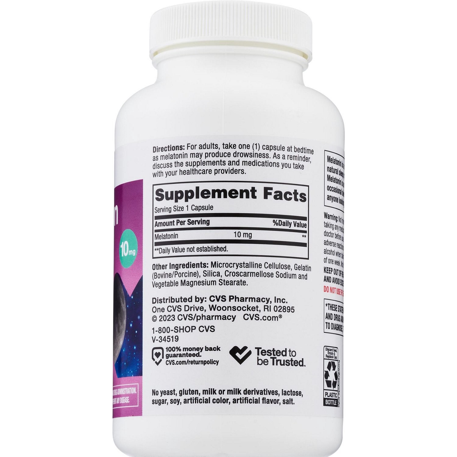 slide 3 of 3, CVS Health Melatonin Tablets, 10 Mg, 200 Ct, 1 ct