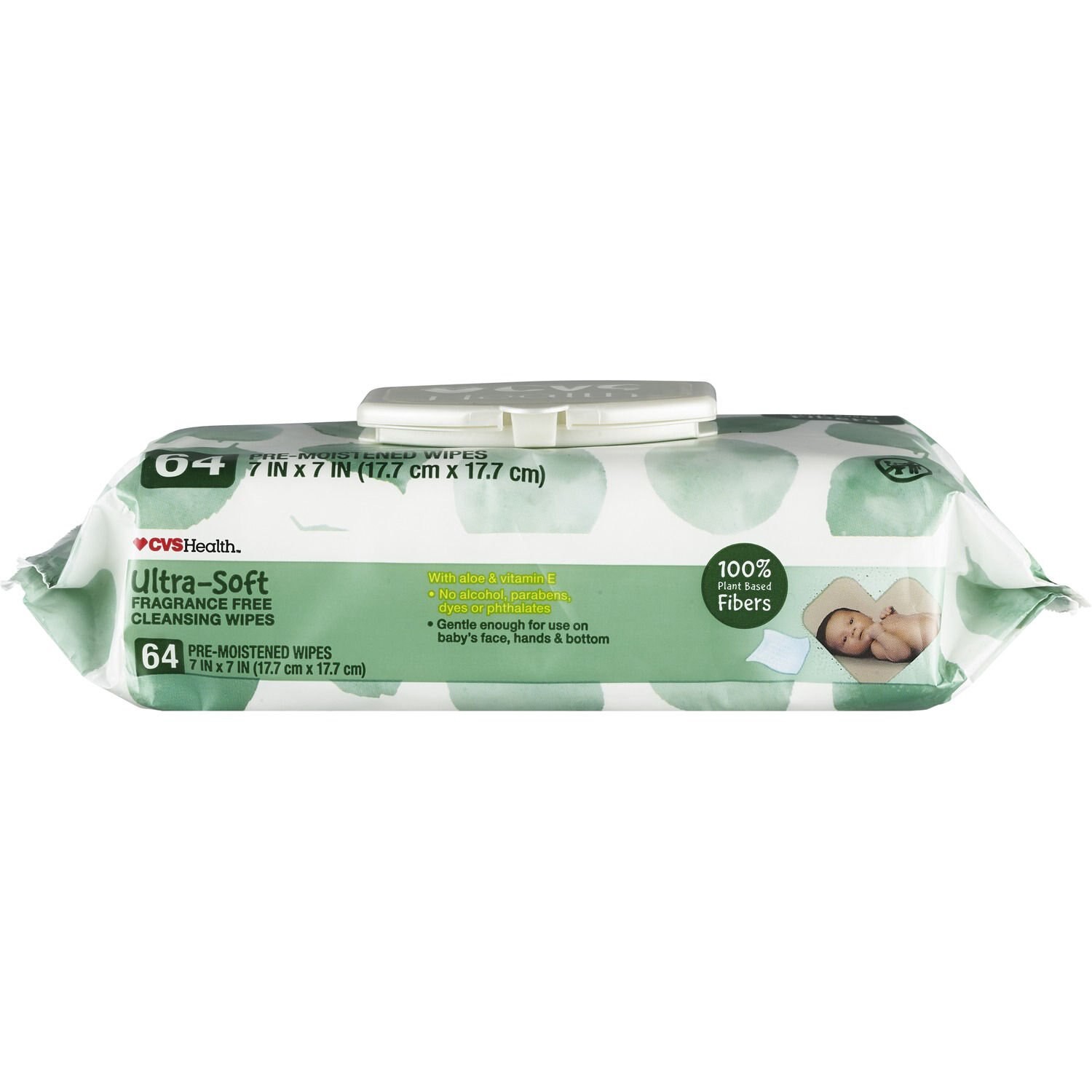 slide 2 of 4, Cvs Health Natural Baby Wipes, 64 Ct, 1 ct