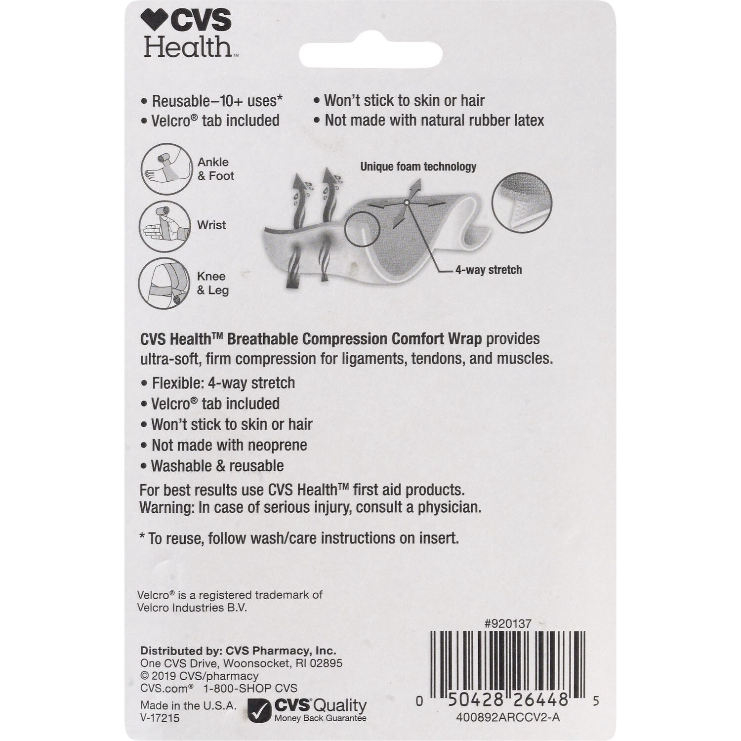 slide 3 of 3, CVS Health Breathable Comfort Wrap, 1 ct