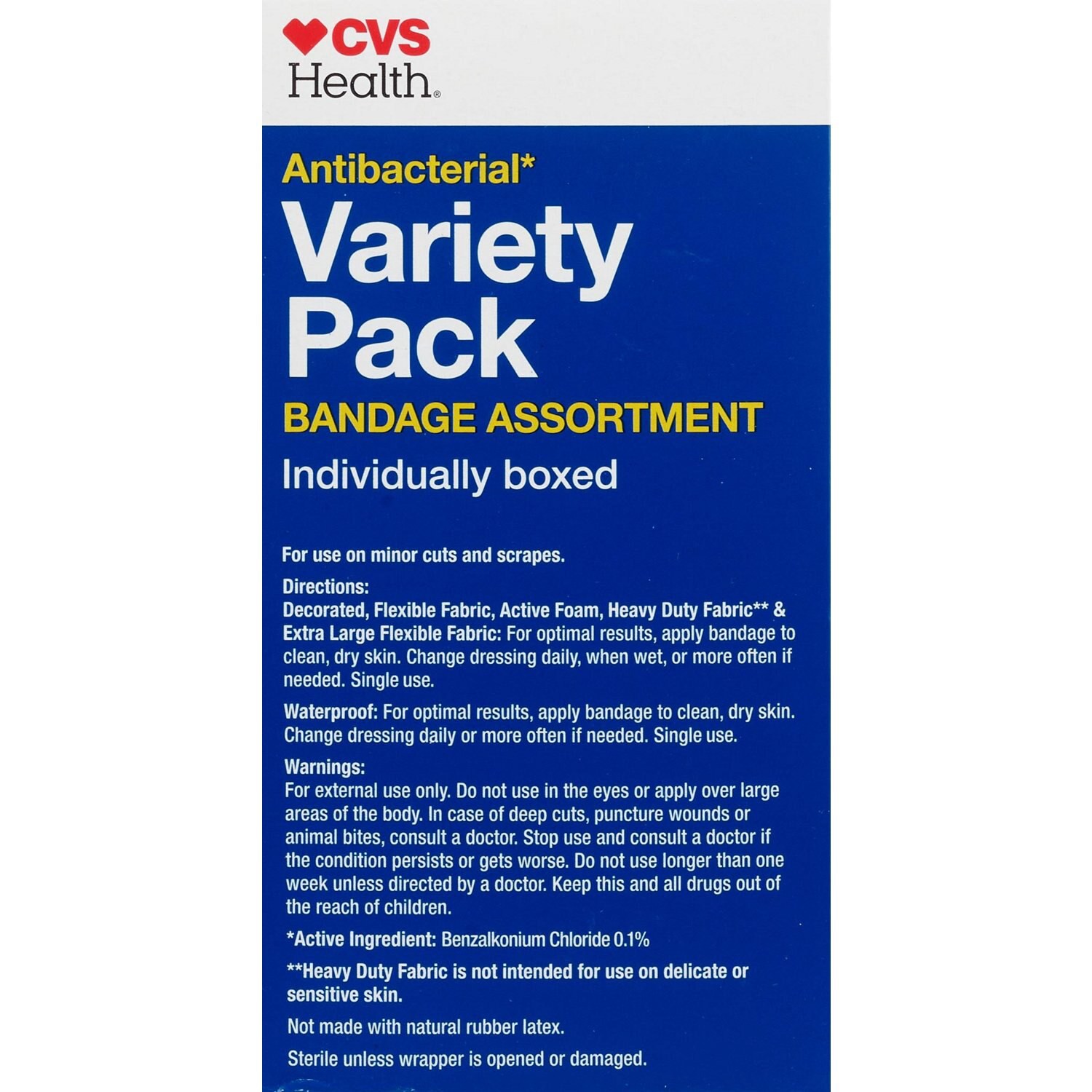 slide 5 of 5, CVS Health Variety Pack Bandage Assortment, 120 Ct, 1 ct