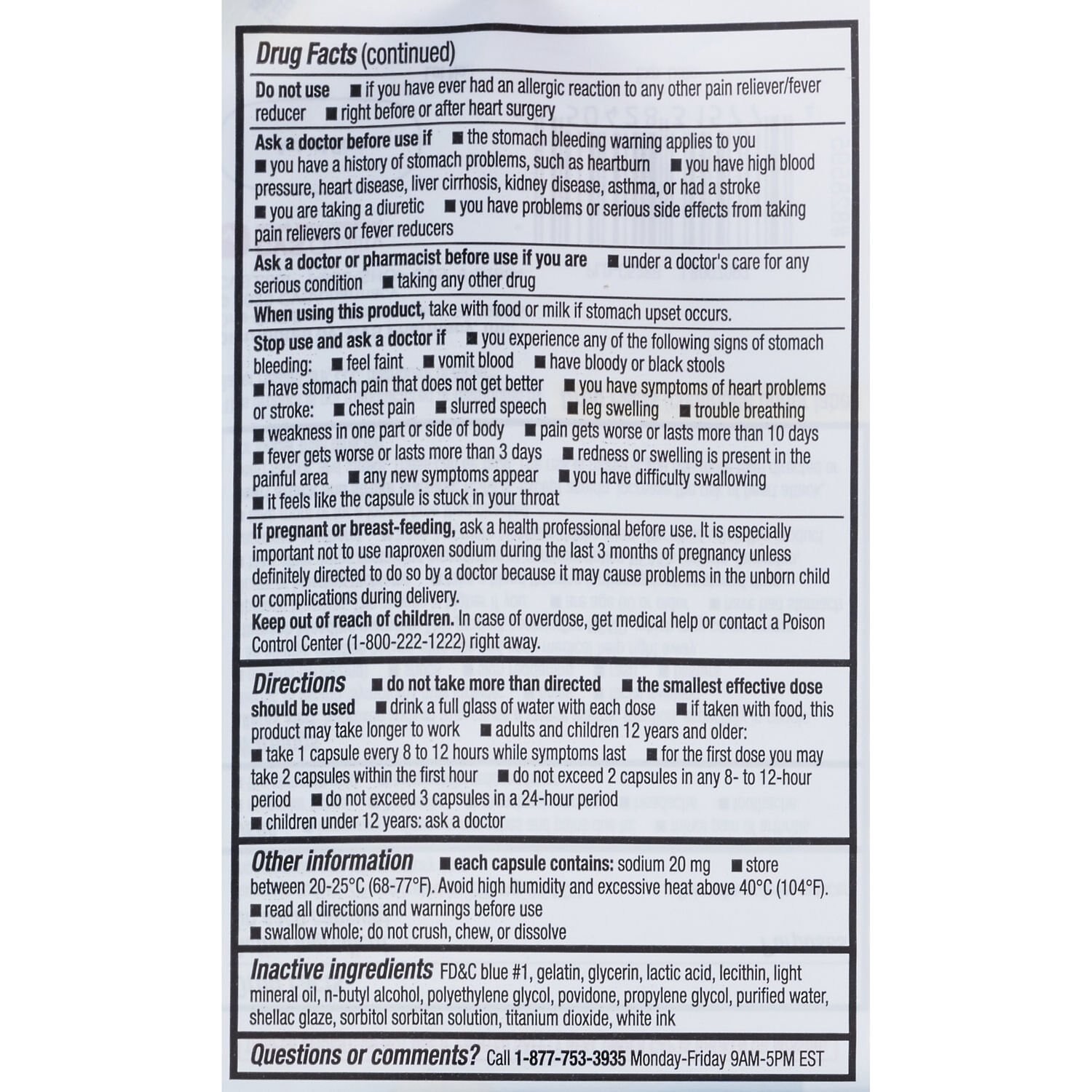 slide 6 of 6, CVS Health Naproxen Sodium 220 Mg Liquidid-Filled Capsules, 160 Ct, 1 ct