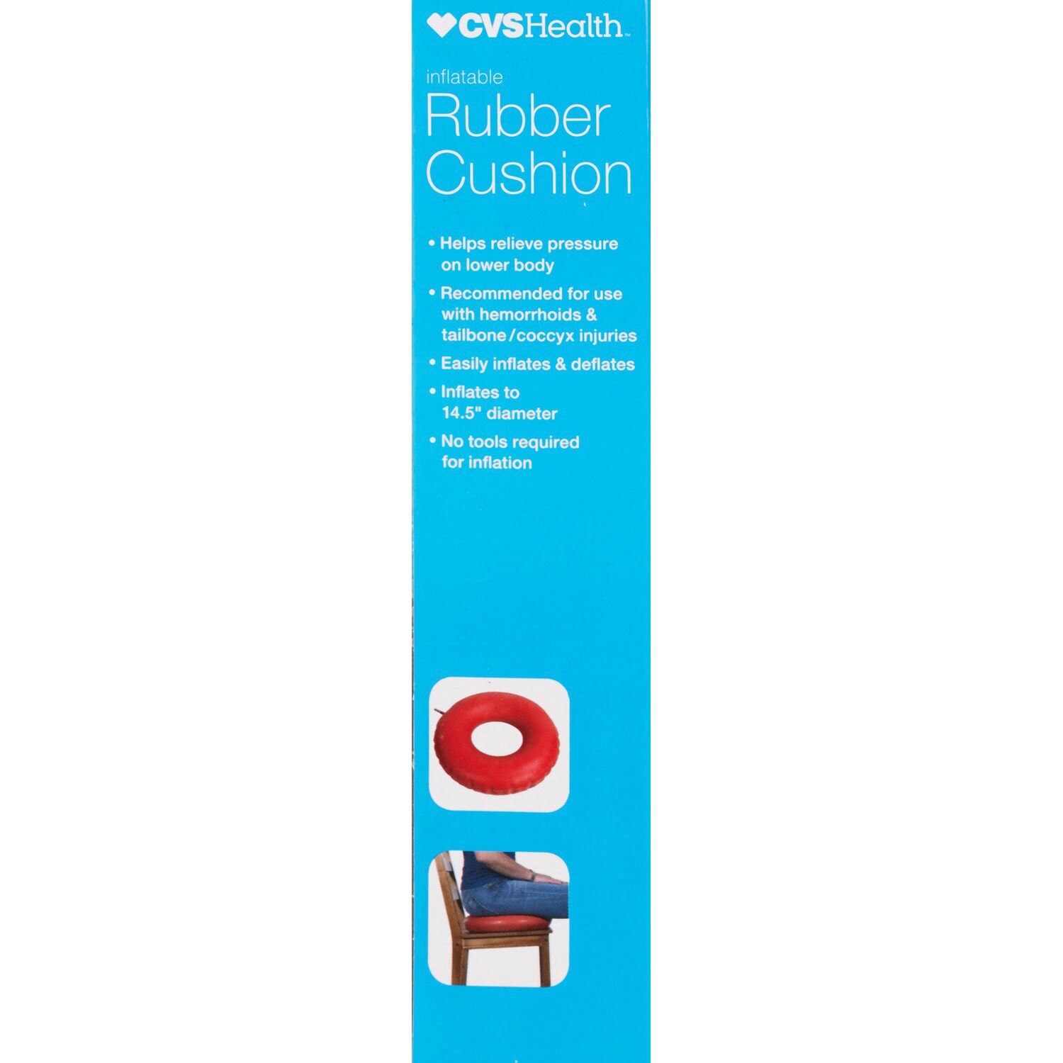 slide 3 of 4, CVS Health Medical Rubber Inflatable Cushion, 1 ct
